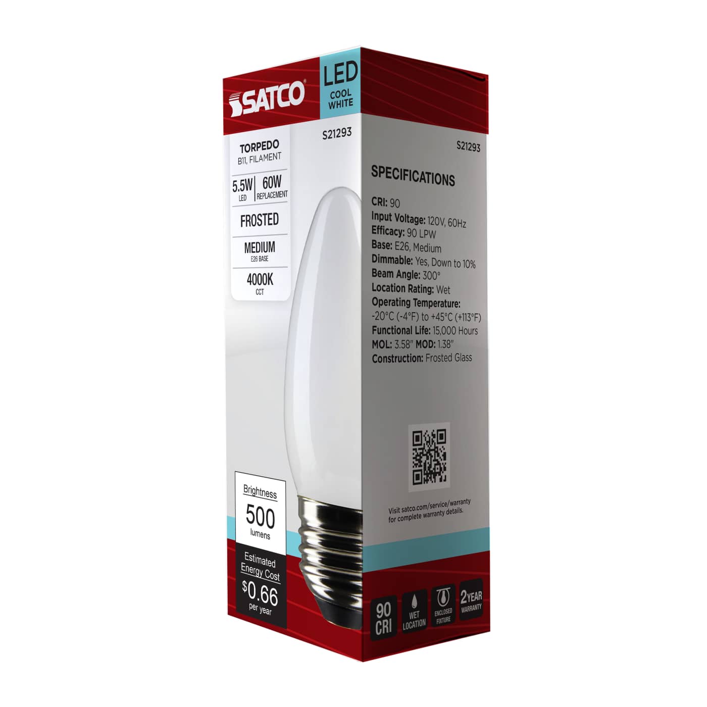 5.5B11/LED/940/FR/120V/E26 - S21293