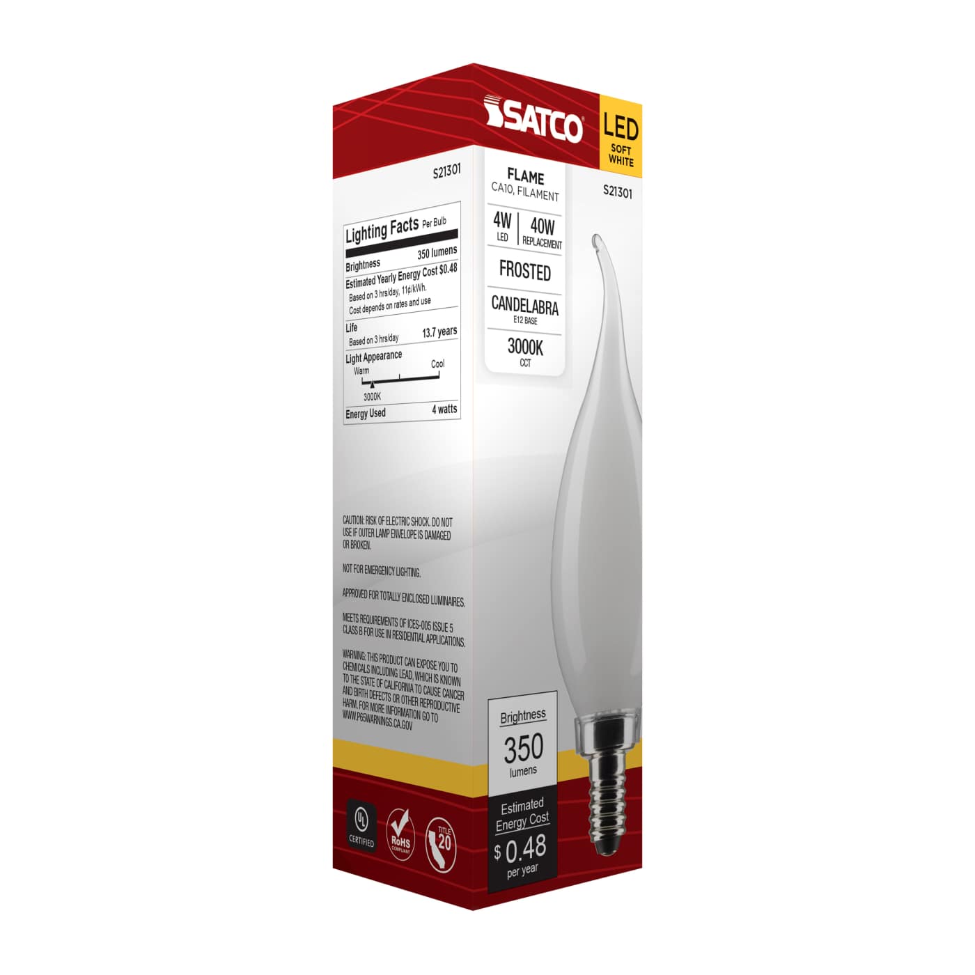 4CA10/LED/930/FR/120V/E12 - S21301