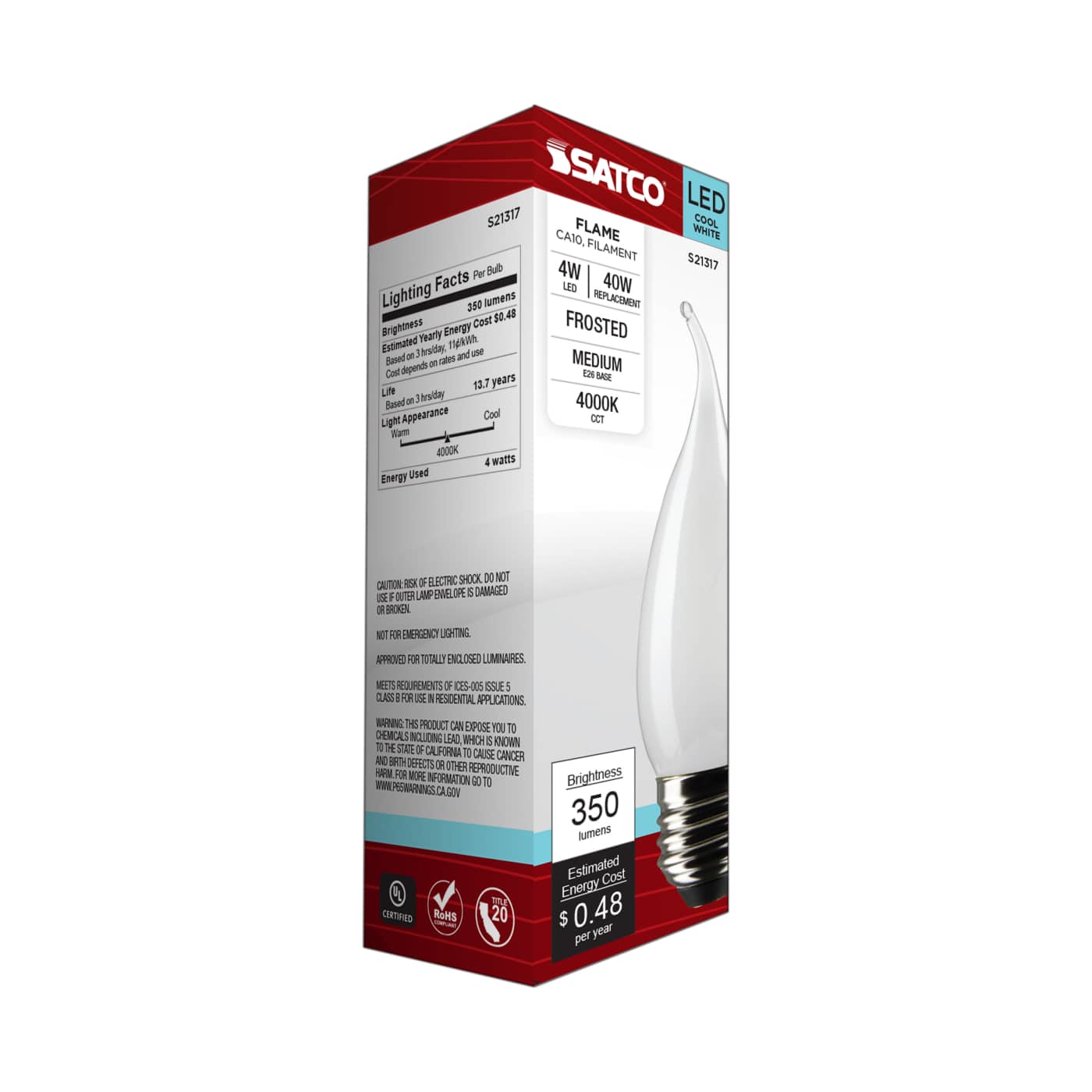 4CA10/LED/940/FR/120V/E26 - S21317