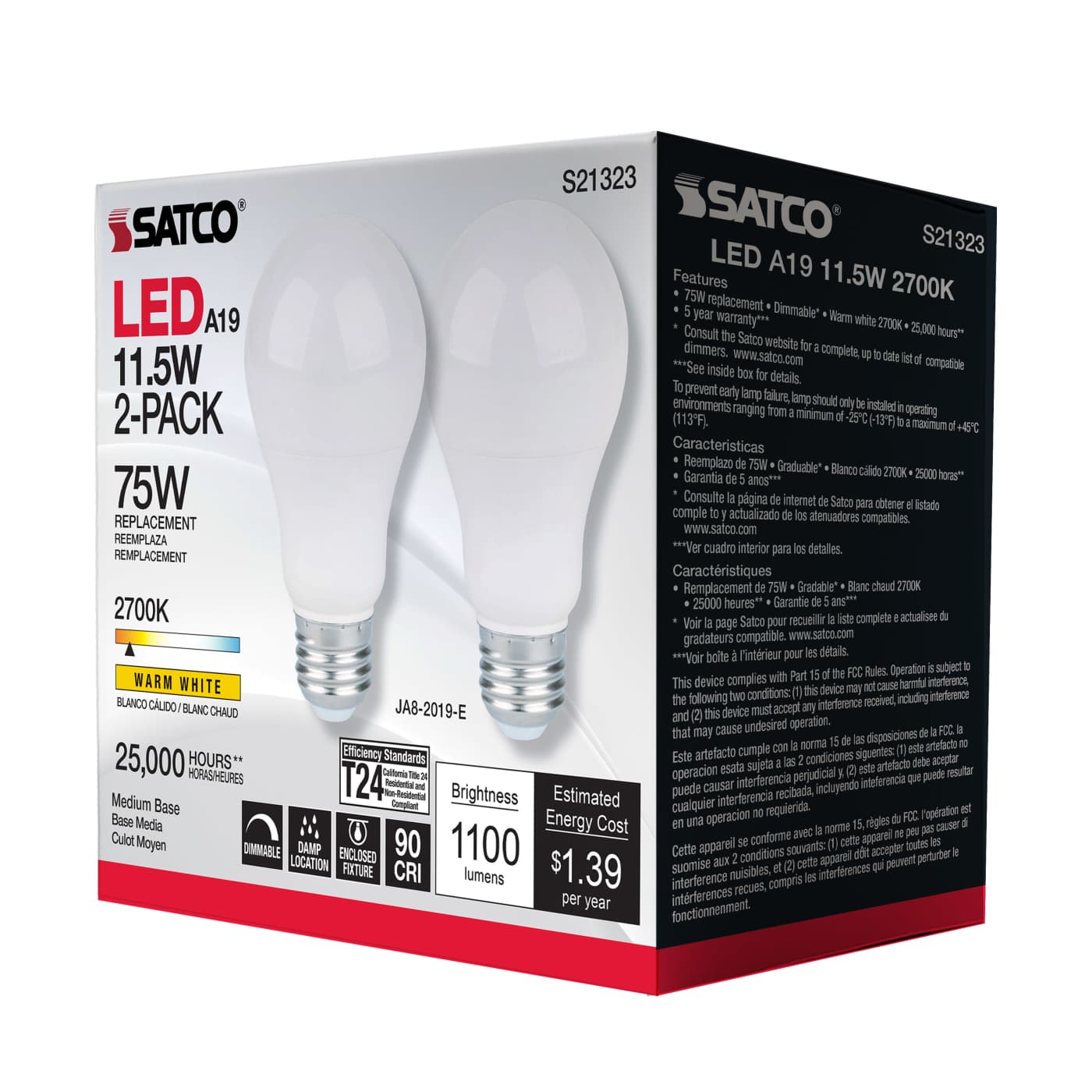 11.5A19LED/927/120V/2PK - S21323