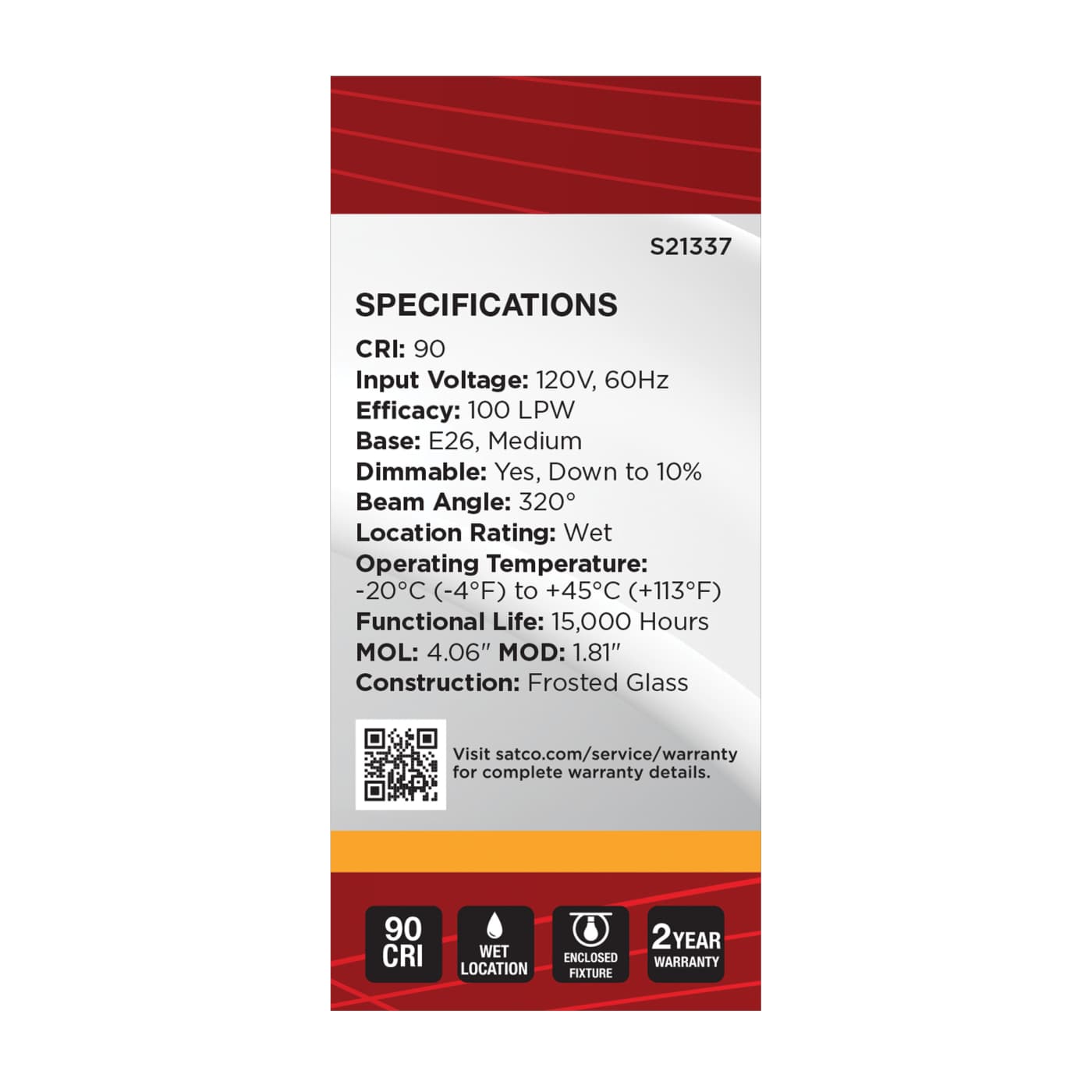 8BT15/WH/LED/927/120V - S21337