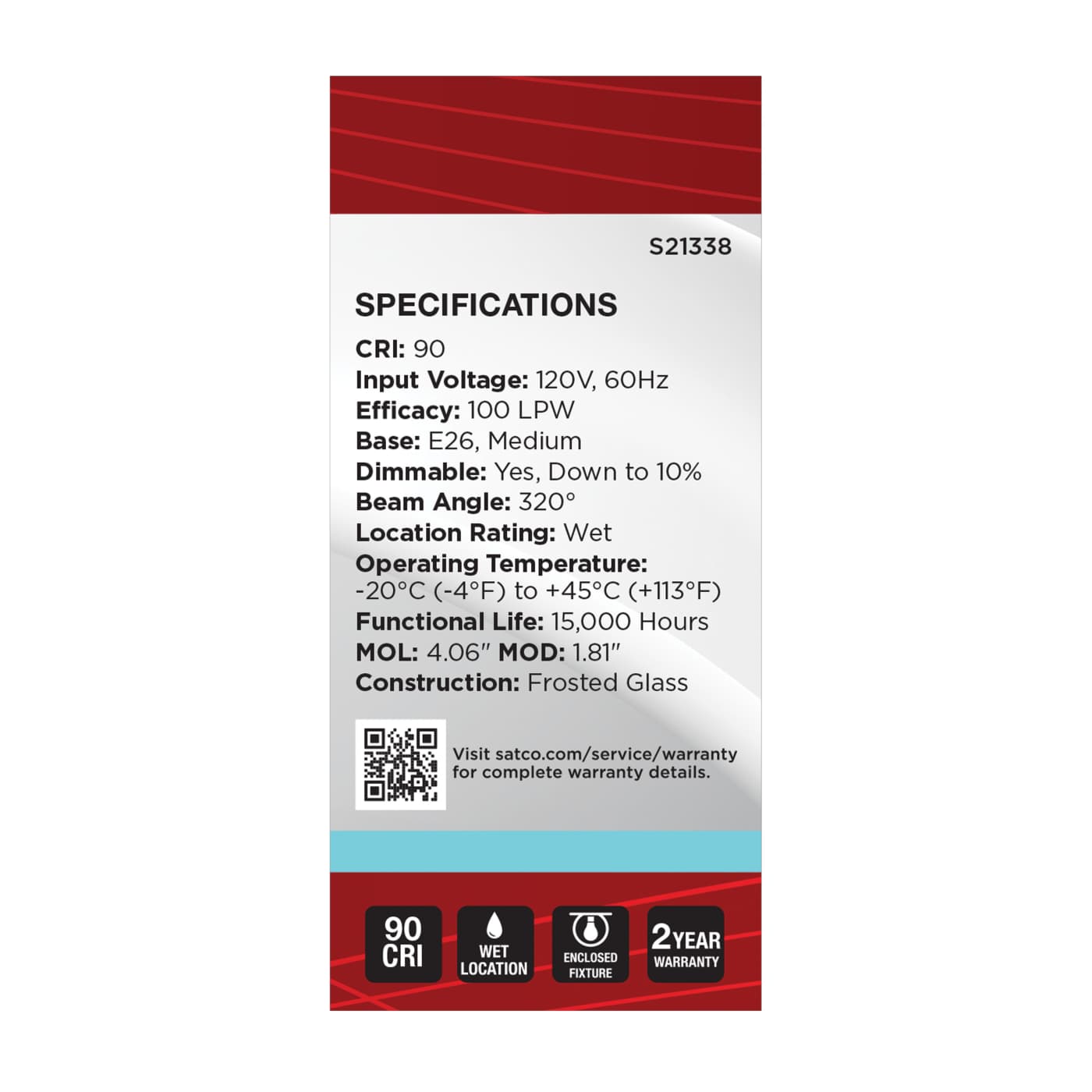 8BT15/WH/LED/940/120V - S21338