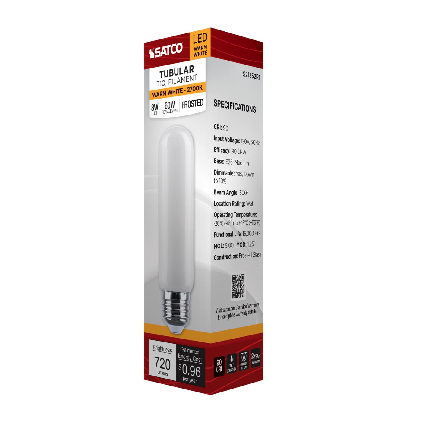 8T10/LED/SW/927/120V/E26 - S21352R1