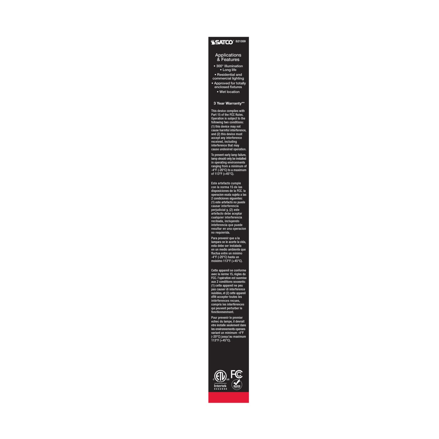 8T9/LED/CL930/120V/E26 - S21359