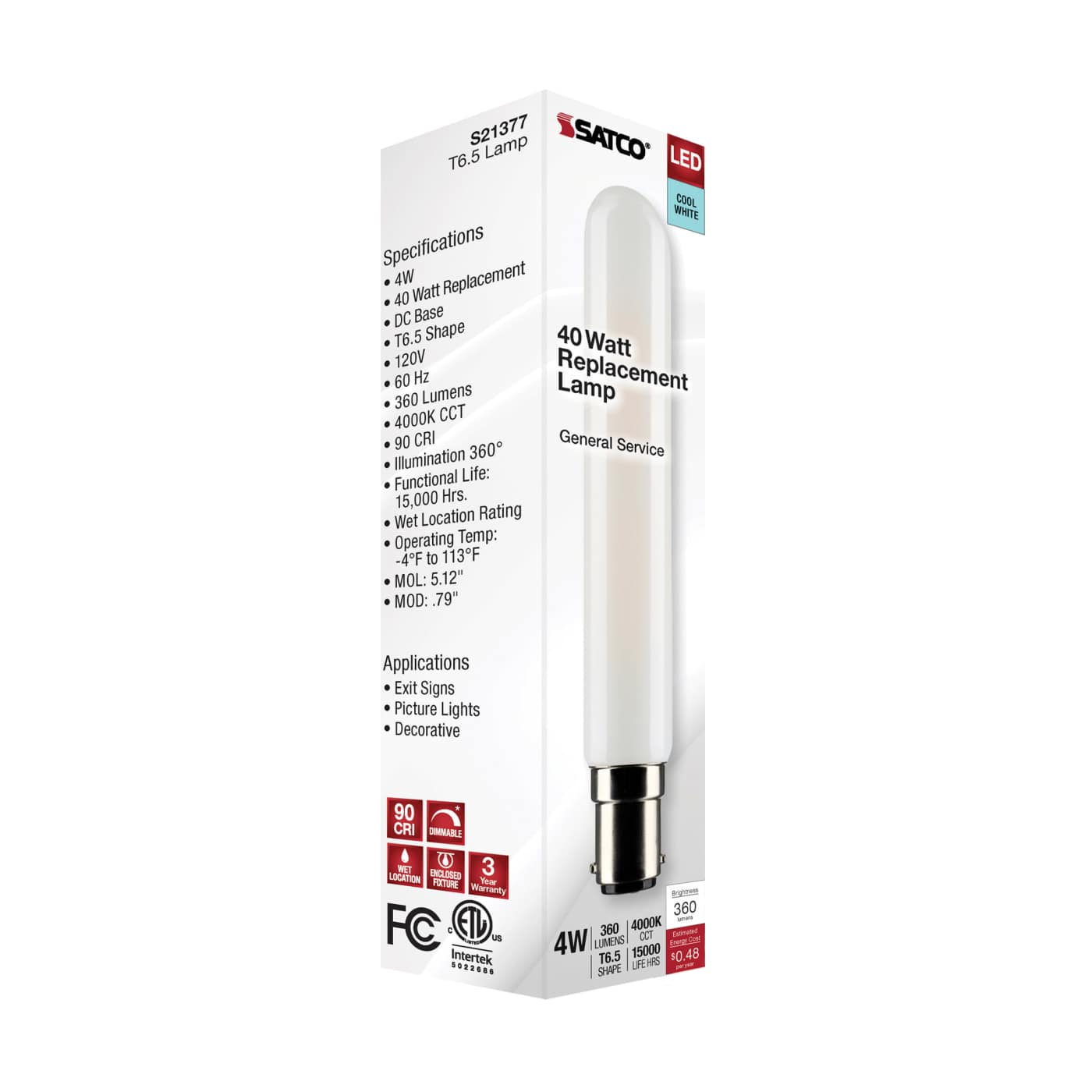 4T6.5/LED/FR/940/120V/DC - S21377