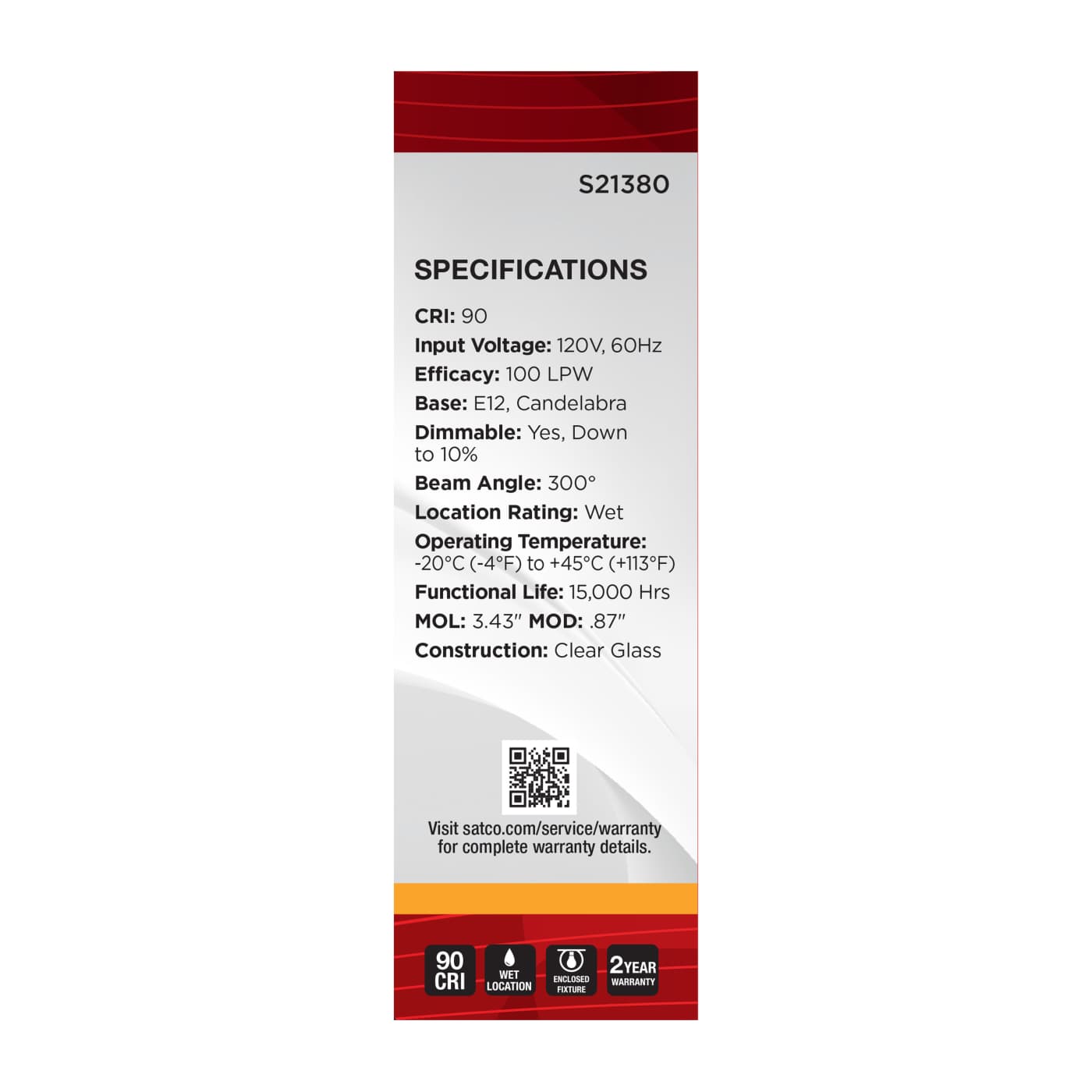 4T6L/927/E12/GCYS/120V/W - S21380