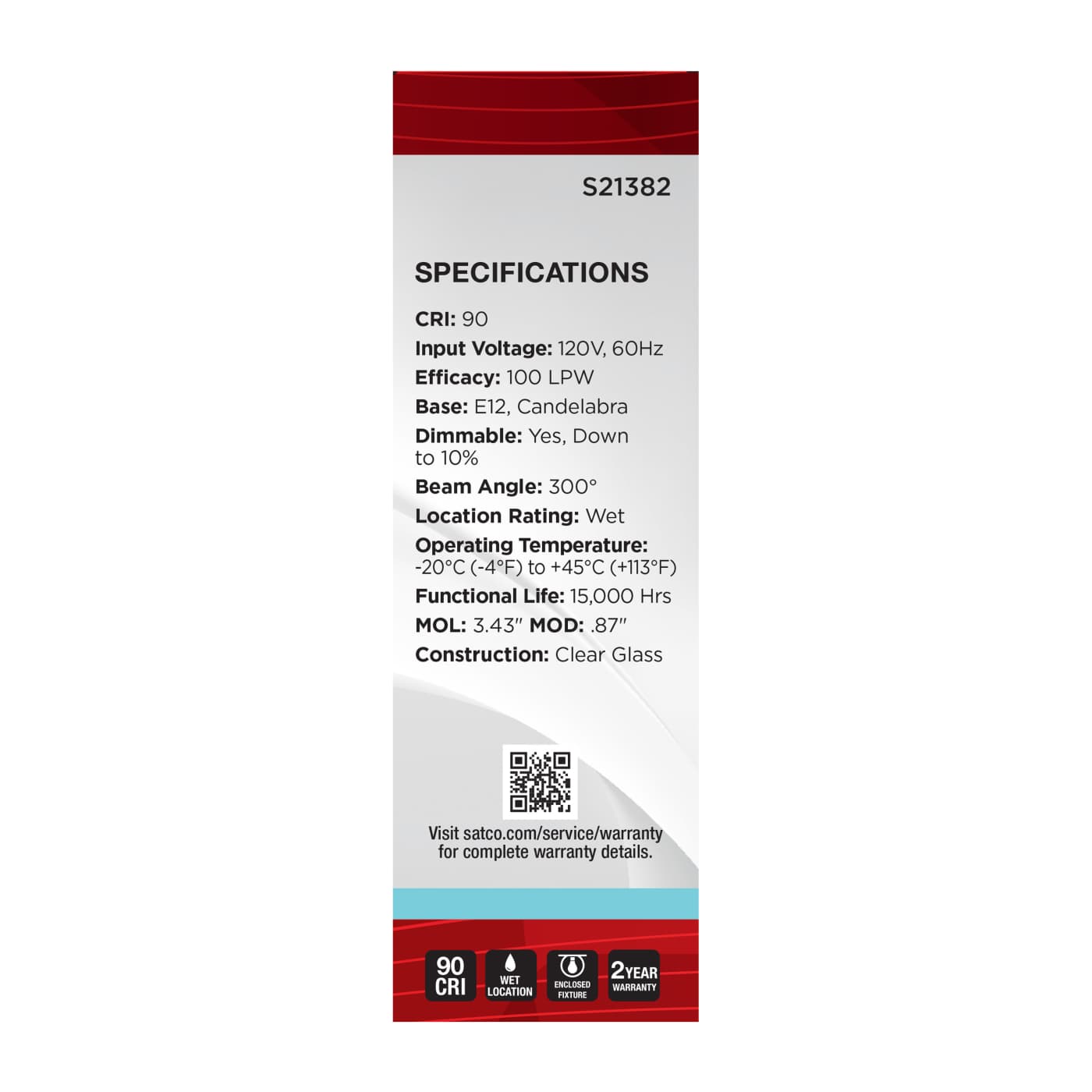 4T6L/940/E12/GCYS/120V/W - S21382