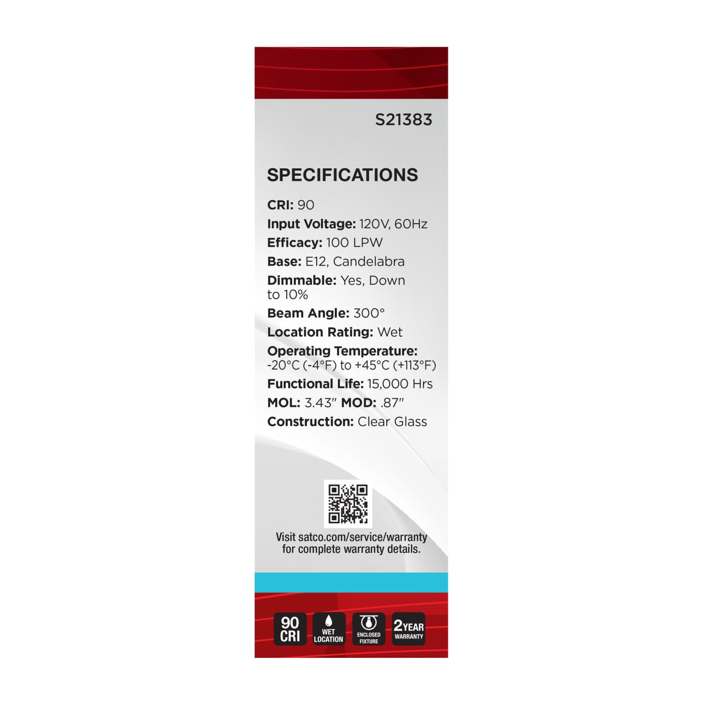 4T6L/950/E12/GCYS/120V/W - S21383