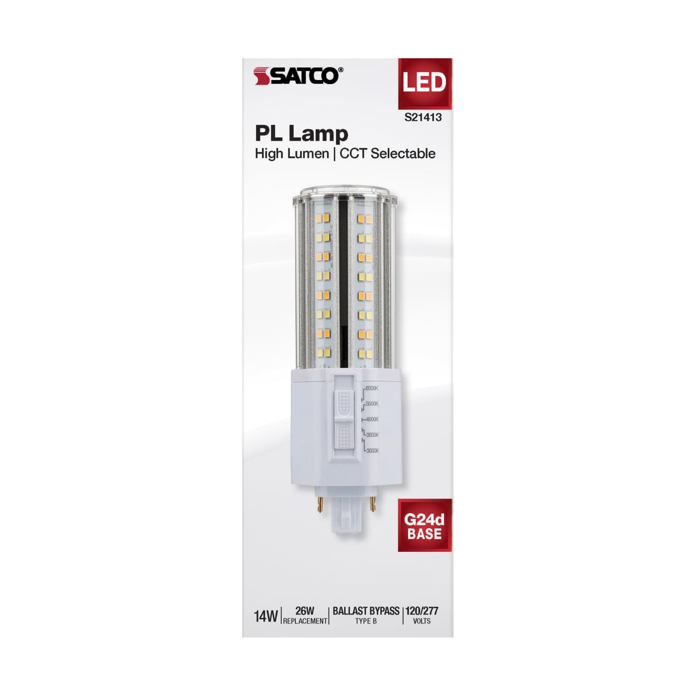 14W/PL/LED/HL/5CCT/G24 - S21413