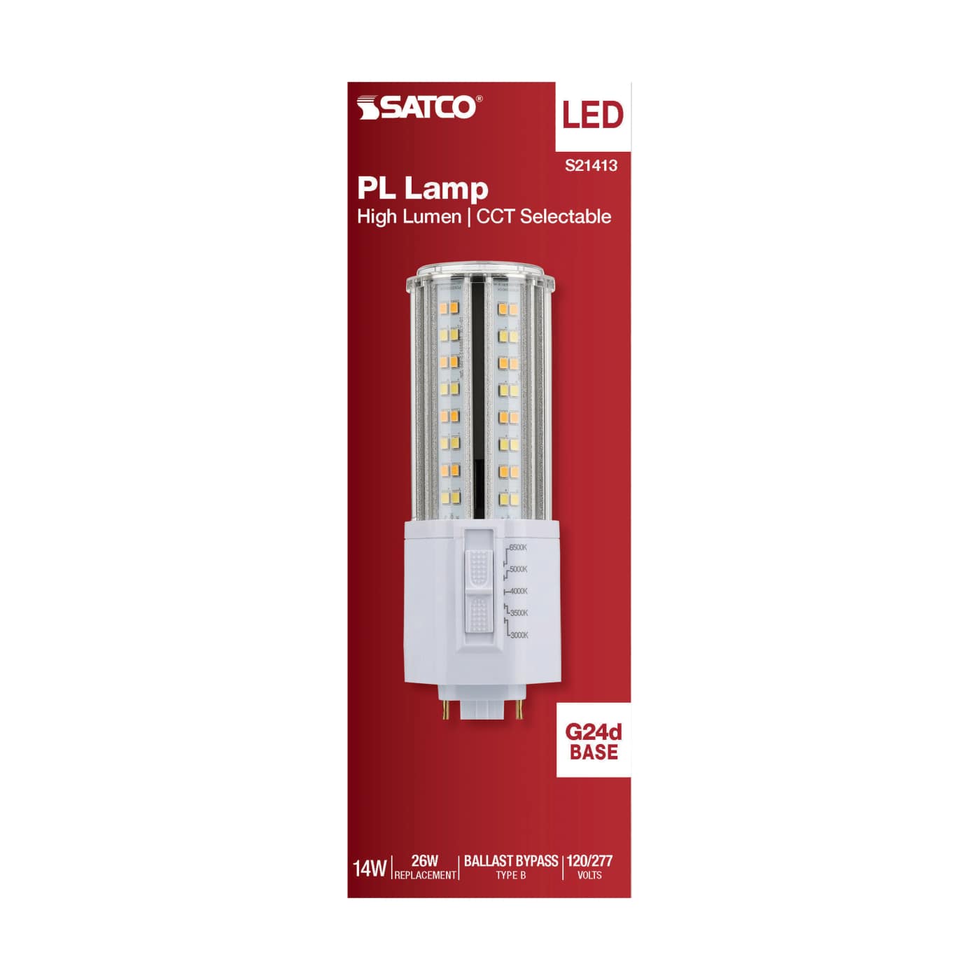 S21413 14W/PL/LED/HL/5CCT/G24