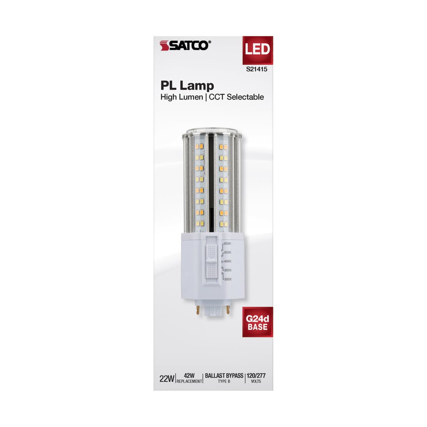 22W/PL/LED/HL/5CCT/G24 - S21415