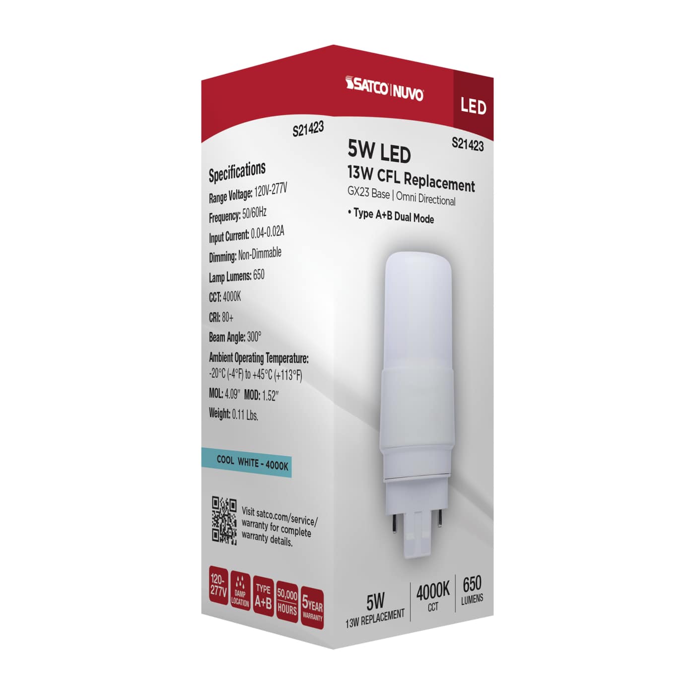 5CFL/L/840/GX23/AB/FR/U - S21423