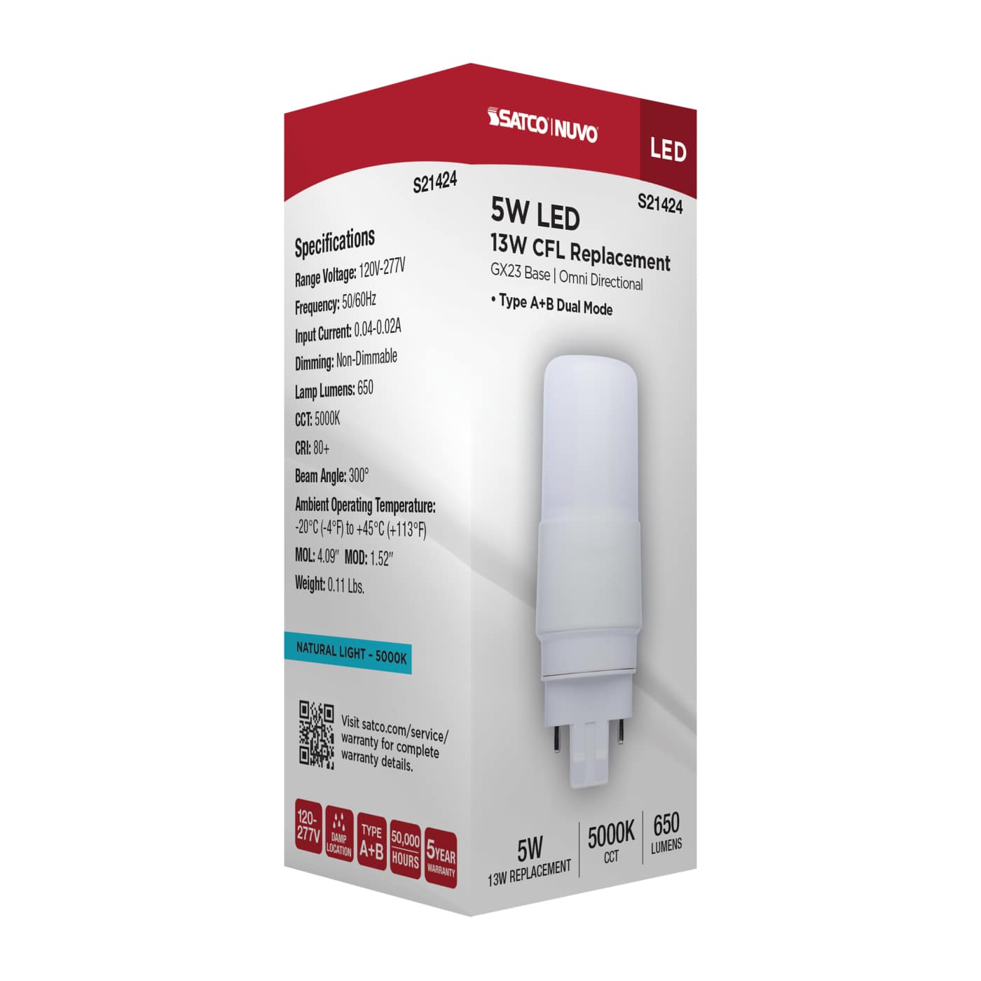 5CFL/L/850/GX23/AB/FR/U - S21424