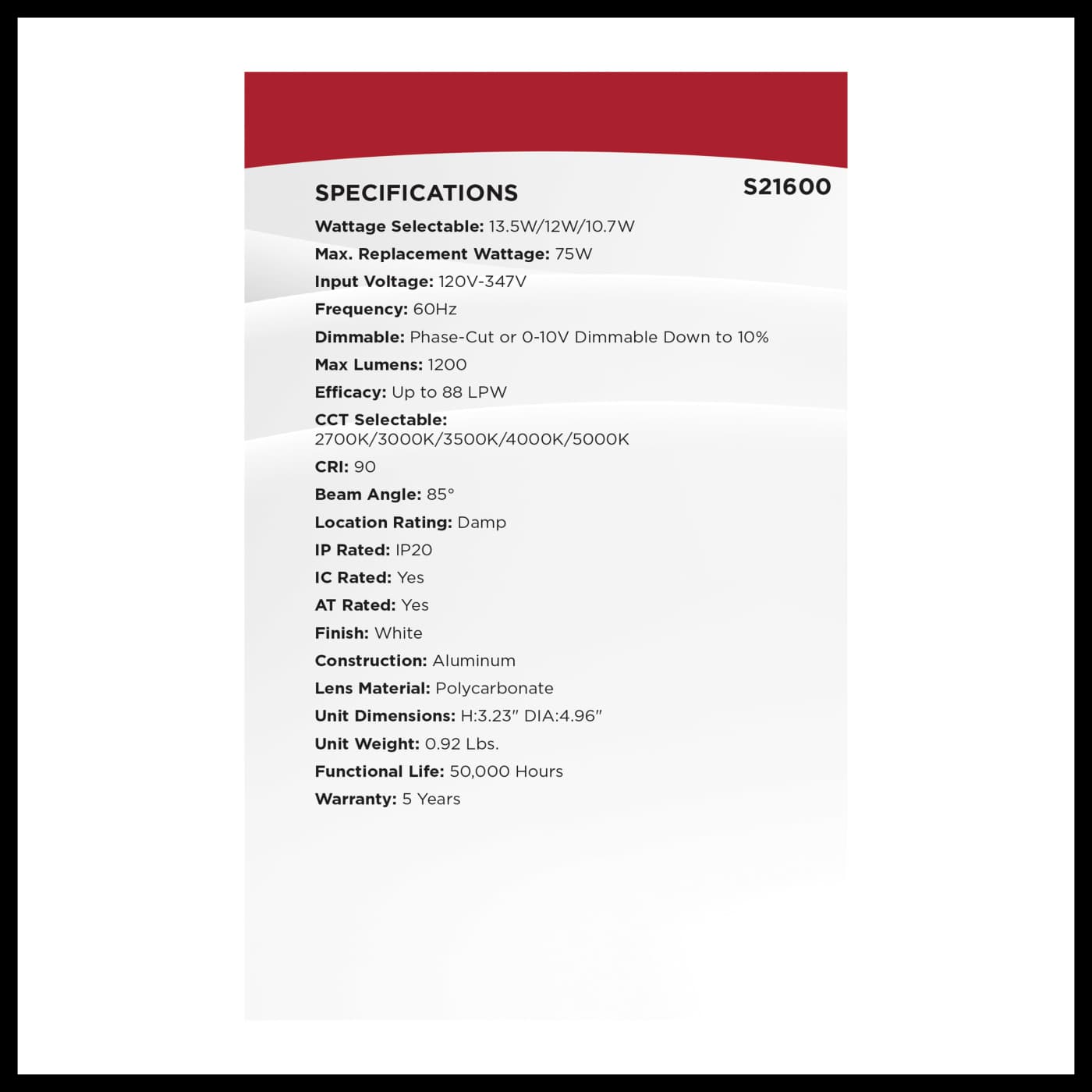 13.5W/CDL/4/120-347/FS/RND/DD - S21600