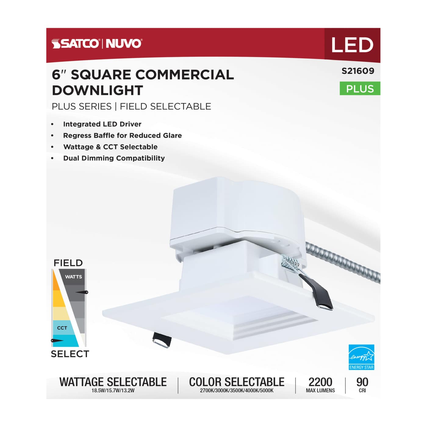 18.5W/CDL/6/120-347/FS/SQ/DD - S21609