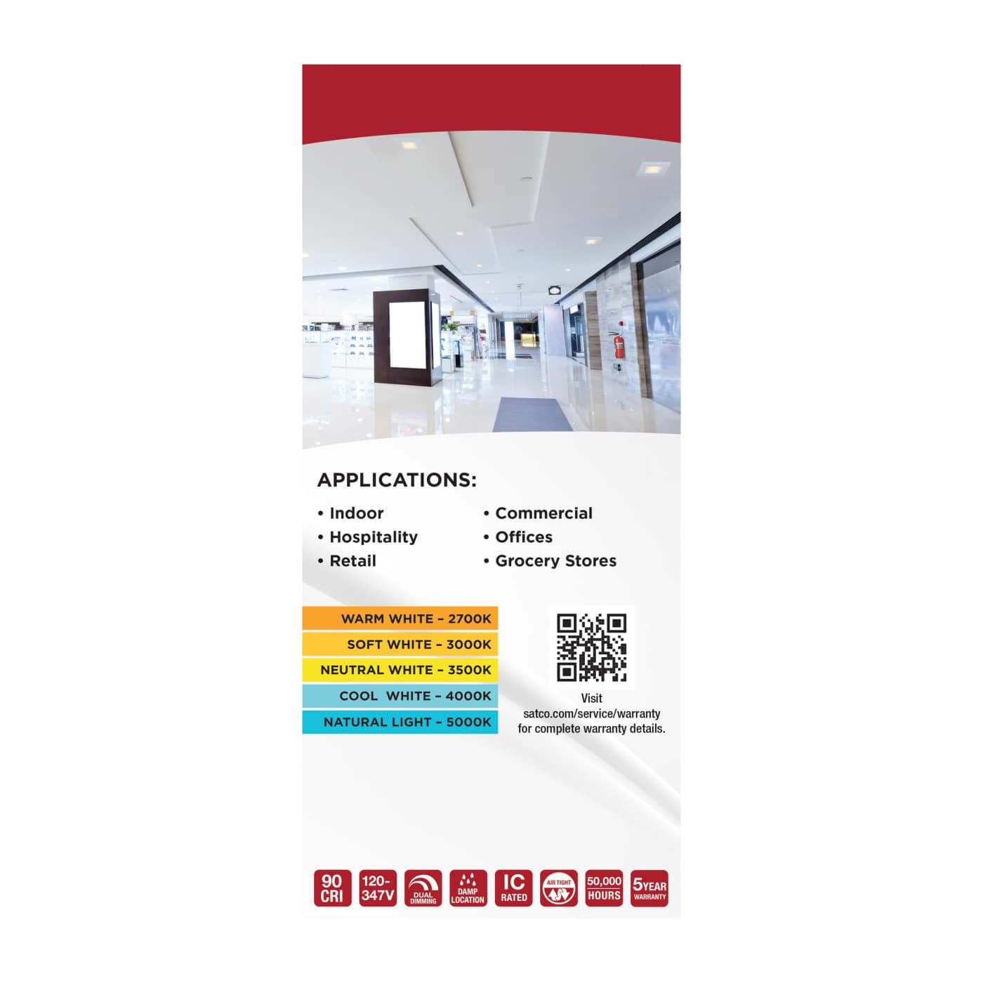 18.5W/CDL/6/120-347/FS/SQ/DD - S21609