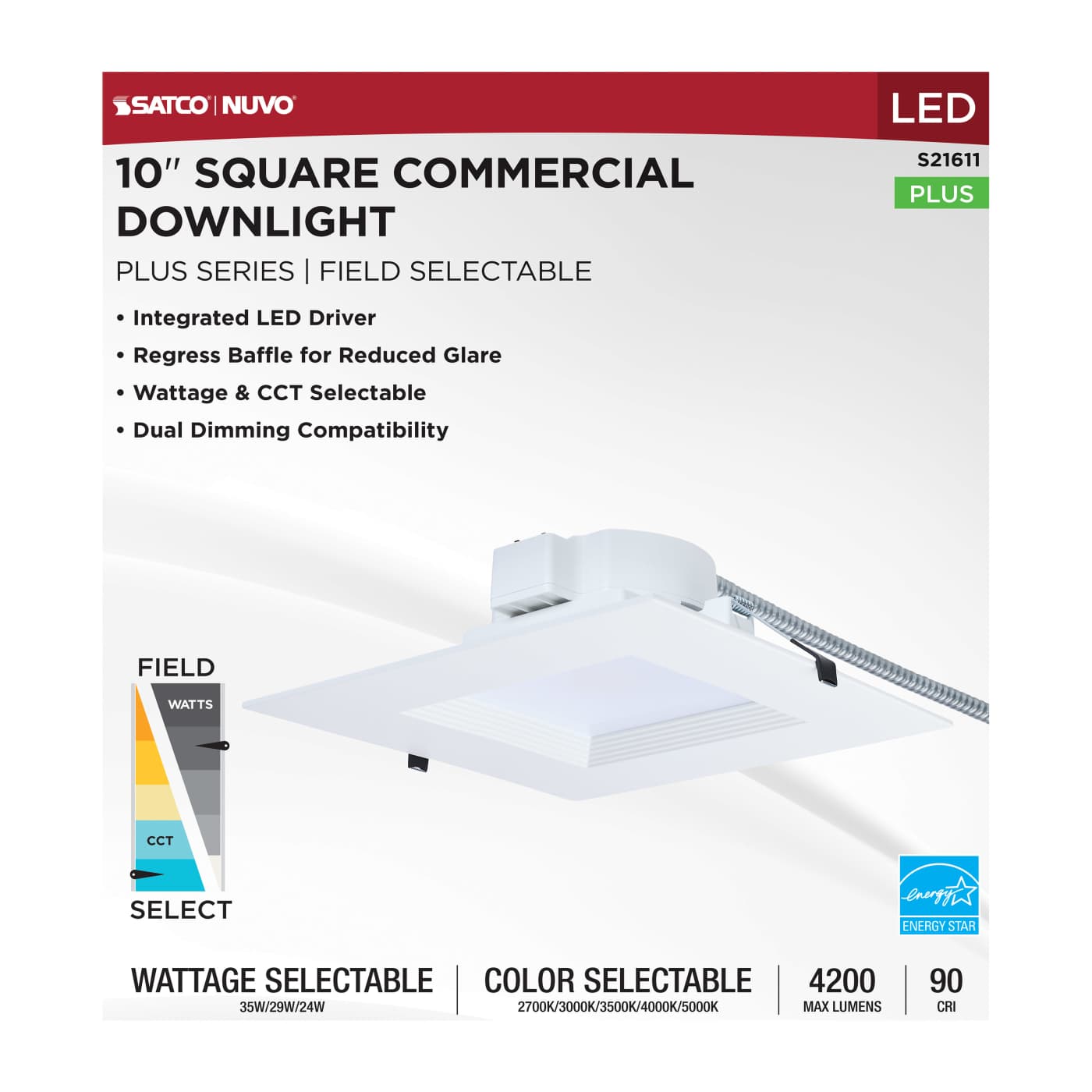 35W/CDL/10/120-277/FS/SQ/DD - S21611