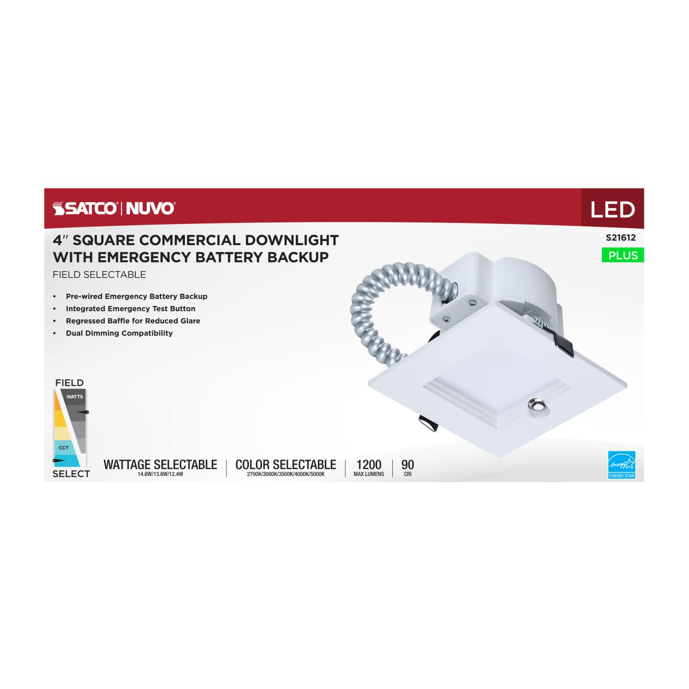 14.6W/CDL/4/120-347/FS/SQ/DD/E - S21612