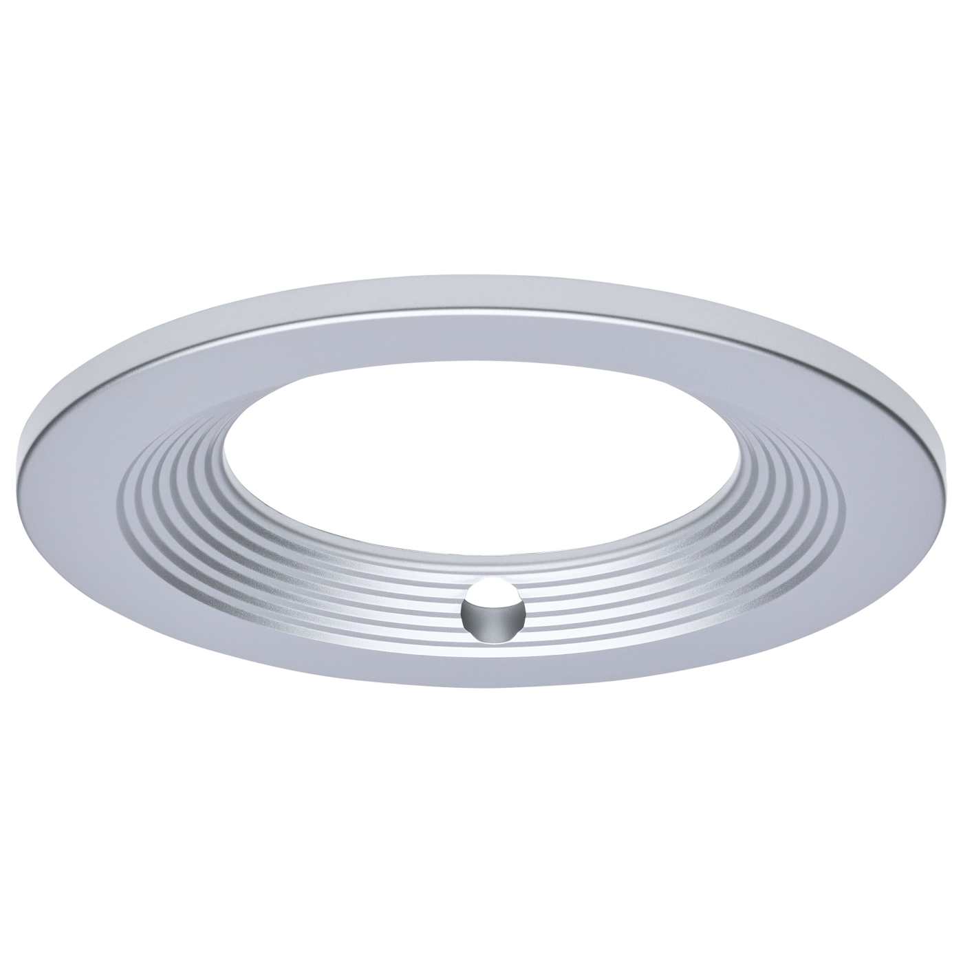 CDL 6IN RND INT-EM TRIM SILVER - S21679