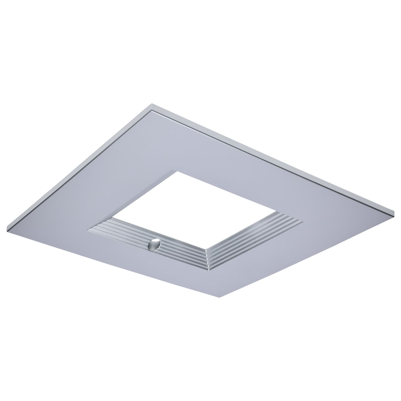 CDL 10IN SQ INT-EM TRIM SILVER - S21697