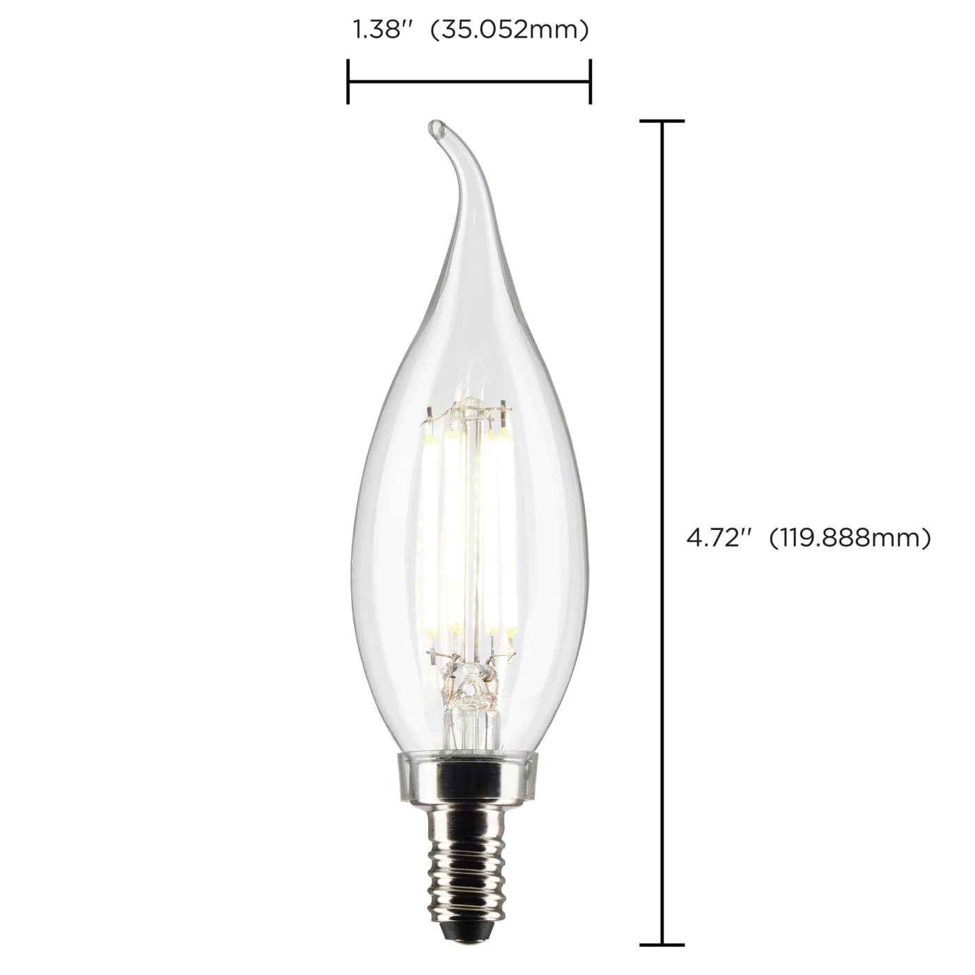 4CA10/LED/927/CL/120V/E12/2CD - S21840