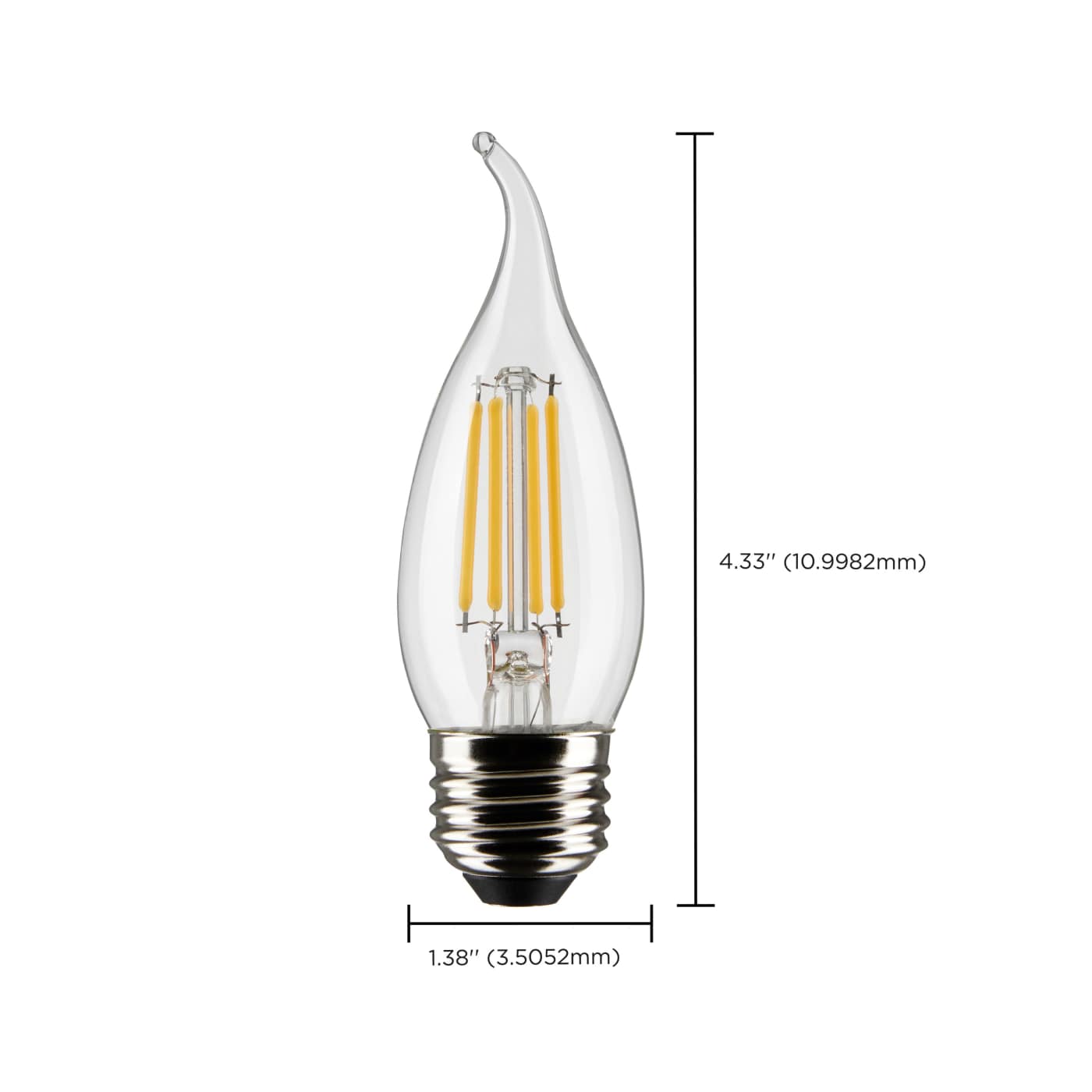 5.5CA10/LED/927/CL/120V/E26/2C - S21852
