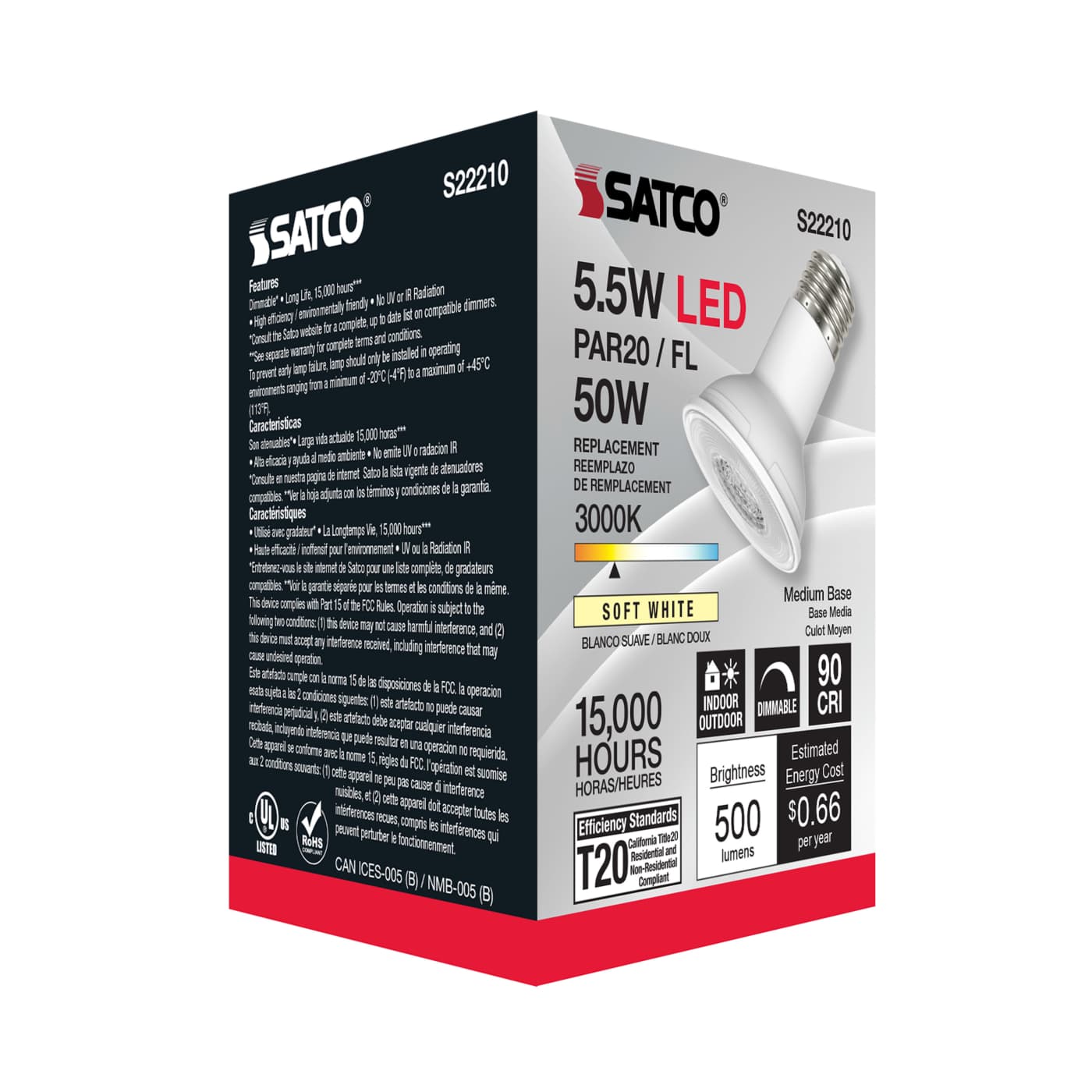 5.5PAR20/LED/930/FL/120V - S22210