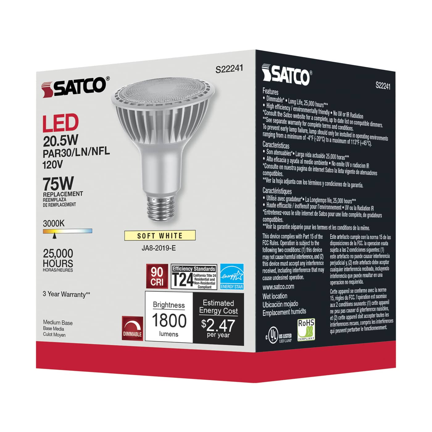 20.5PAR30LN/LED/930/HL/120V/FL - S22241