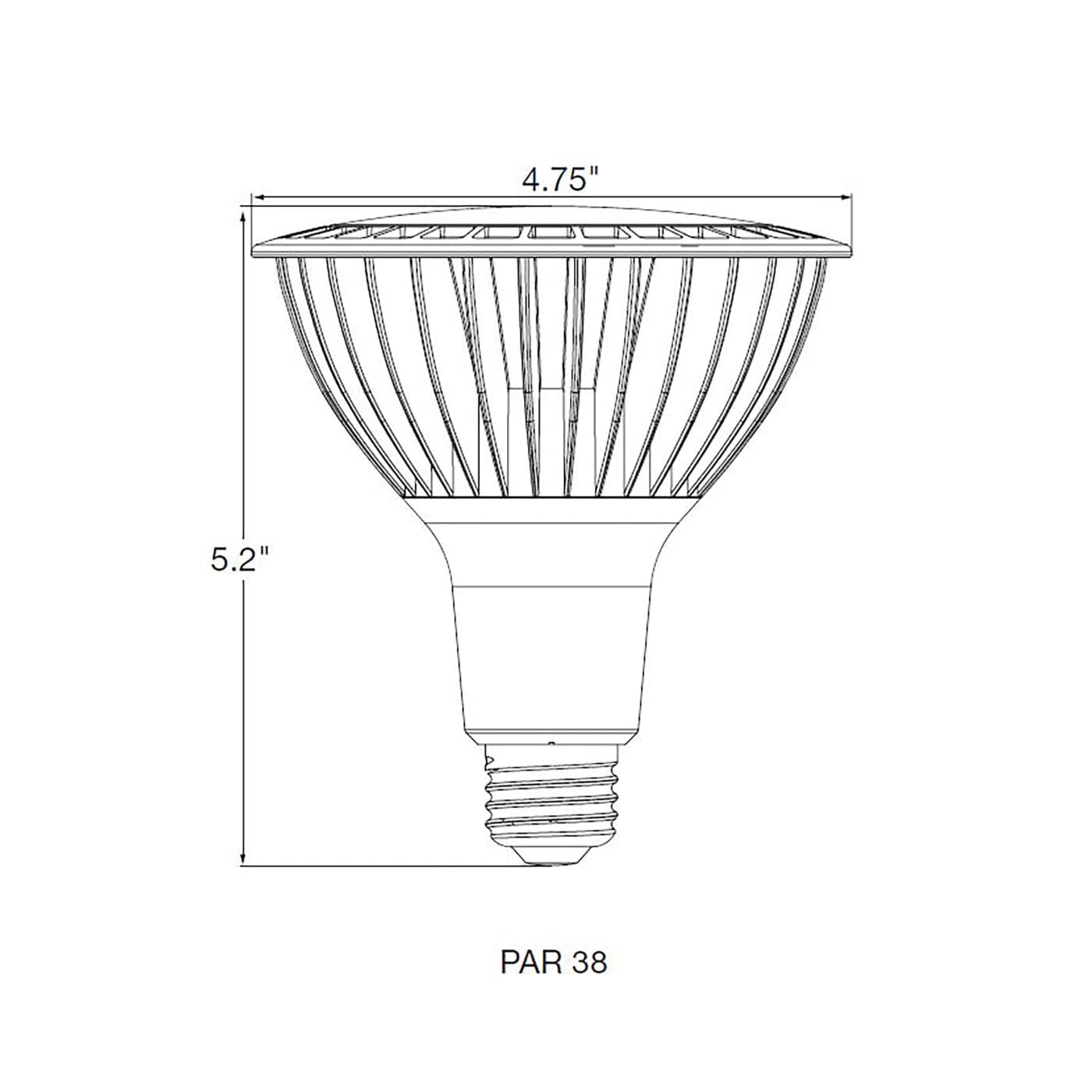 33PAR38/LED/927/HL/120V/FL/D - S22250