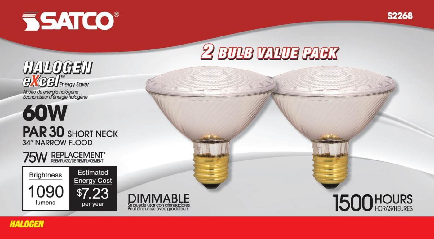 60PAR30/HAL/XEN/NFL/2PK/120V - S2268