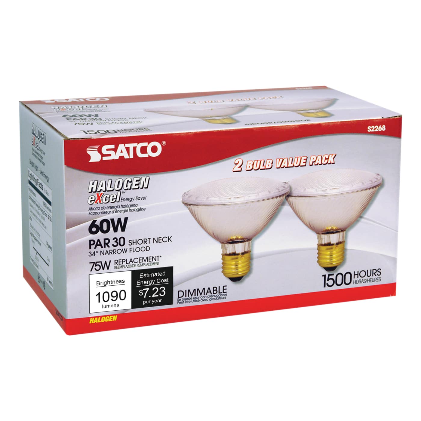 60PAR30/HAL/XEN/NFL/2PK/120V - S2268