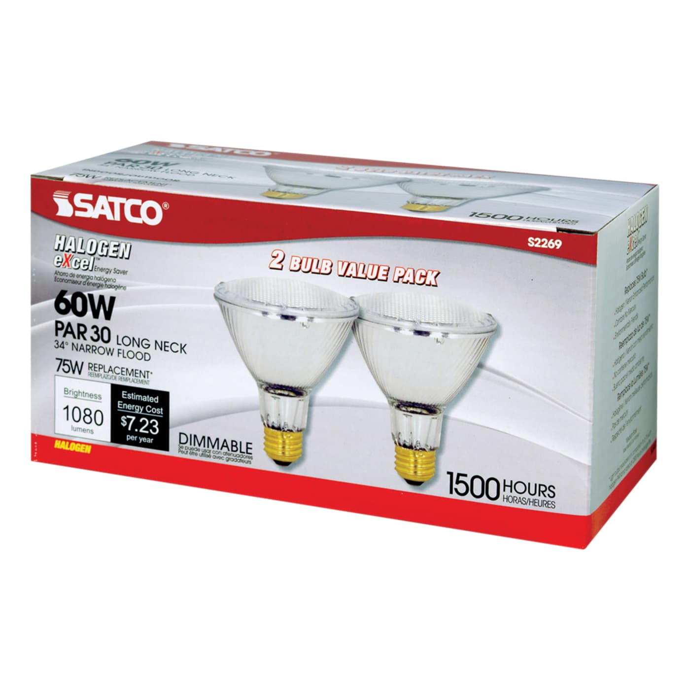 60PAR30L/HAL/XEN/NFL/2PK/120V - S2269