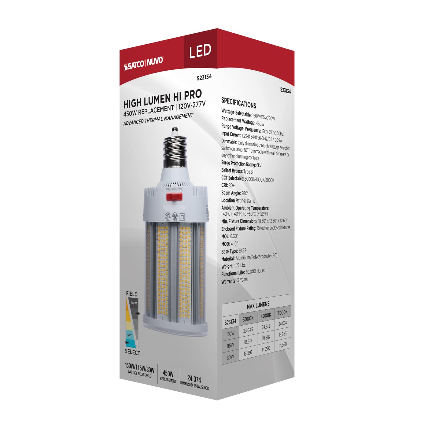 150W/LED/CCT/100-277V/EX39 - S23134