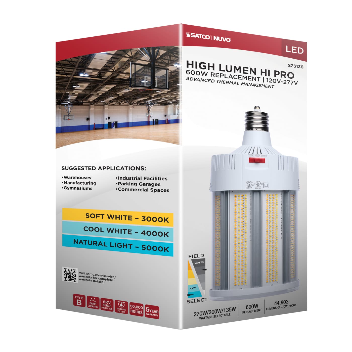 270W/LED/CCT/100-277V/EX39 - S23136