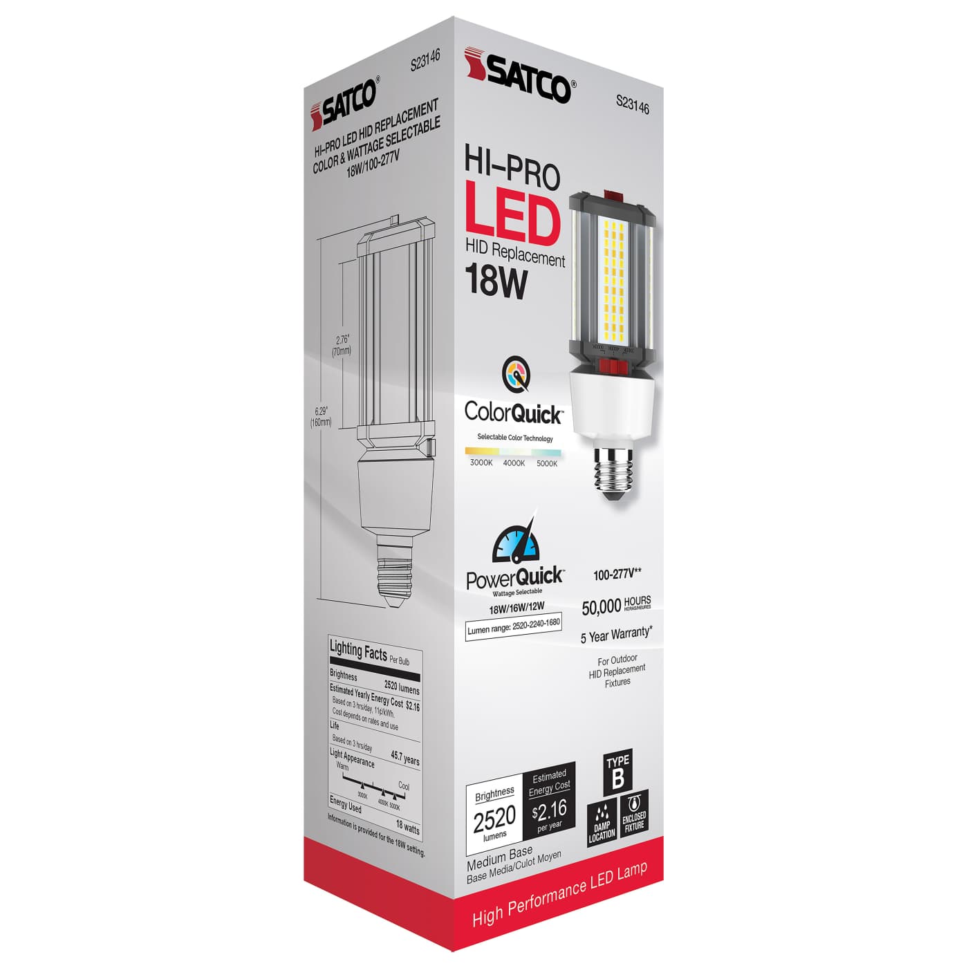 18W/LED/CCT/100-277V/E26 - S23146