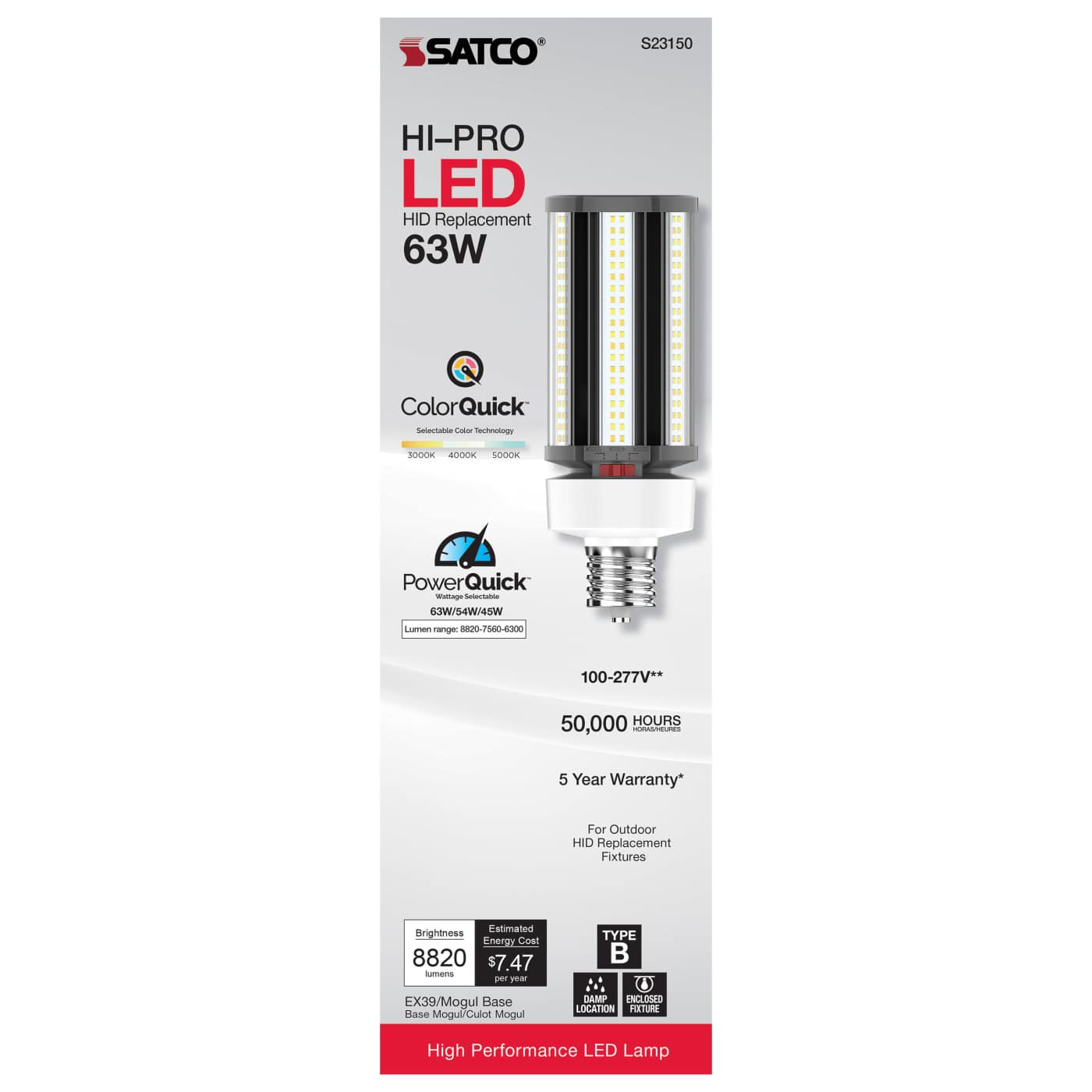 63W/LED/CCT/100-277V/EX39 - S23150