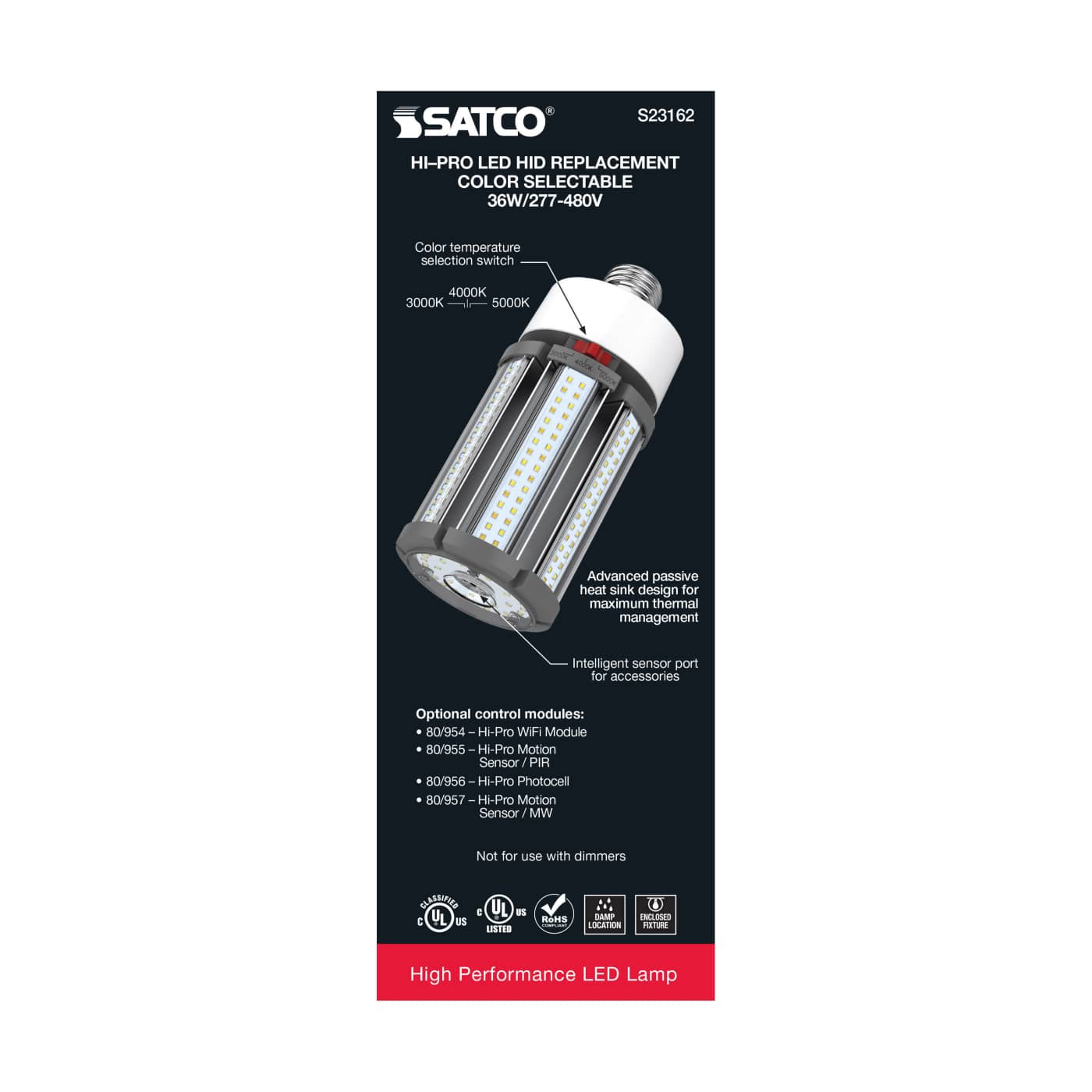 36W/LED/CCT/277-480V/E26 - S23162