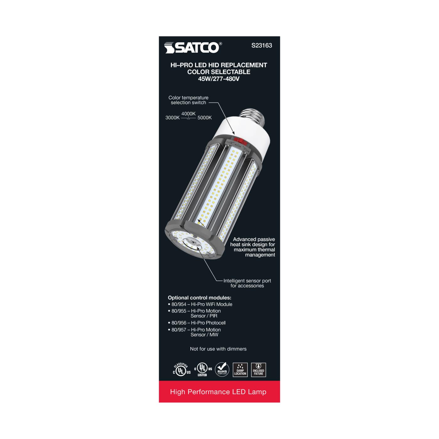 45W/LED/CCT/277-480V/E26 - S23163