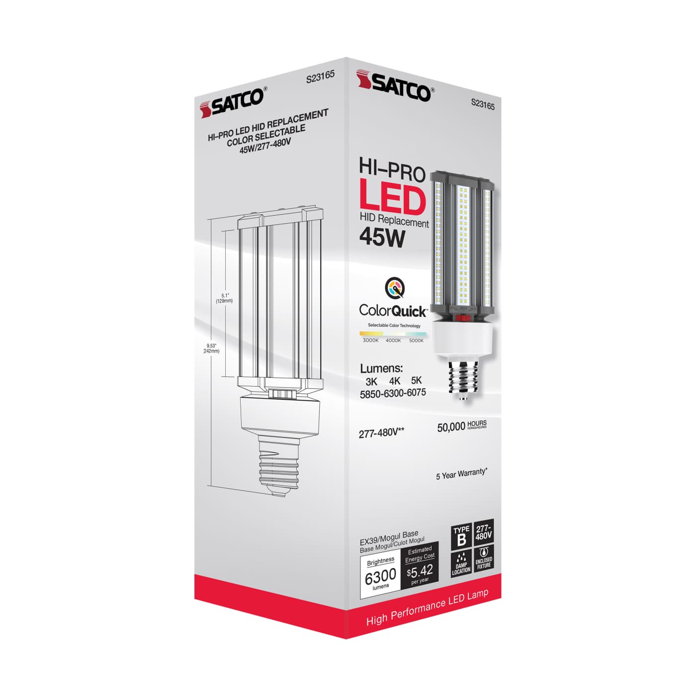 45W/LED/CCT/277-480V/EX39 - S23165