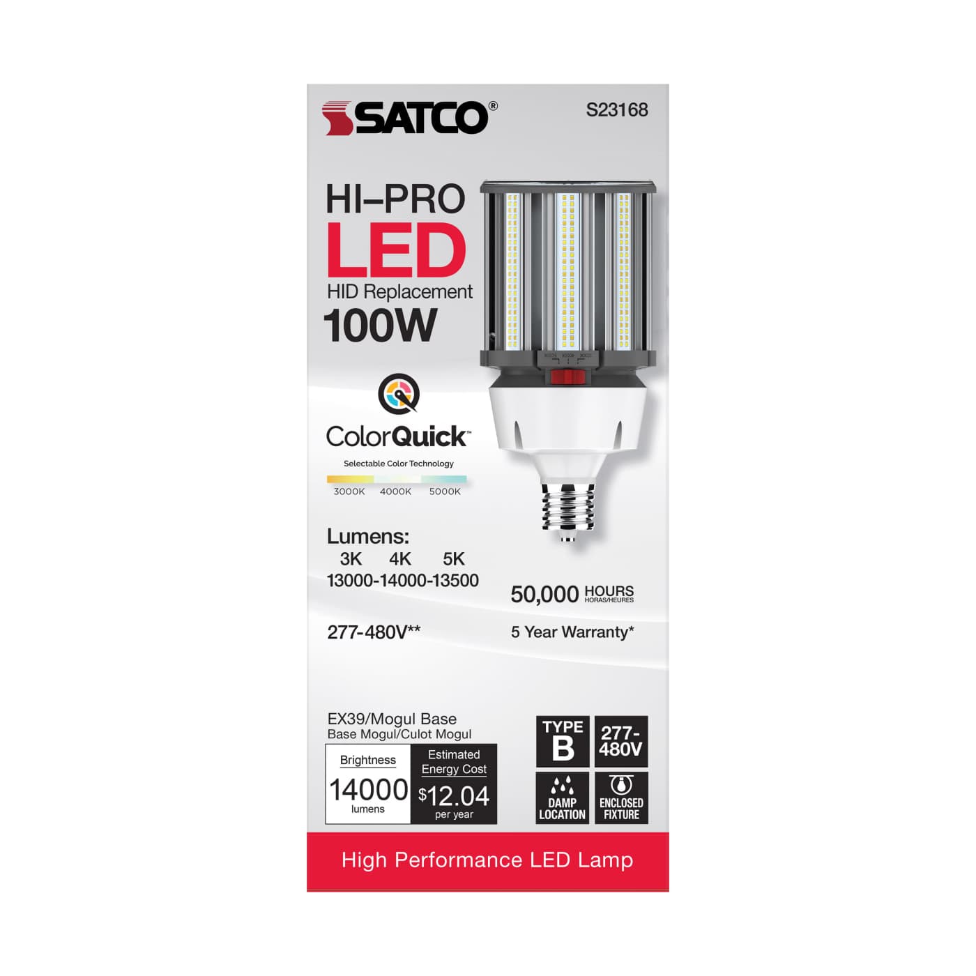 100W/LED/CCT/277-480V/EX39 - S23168