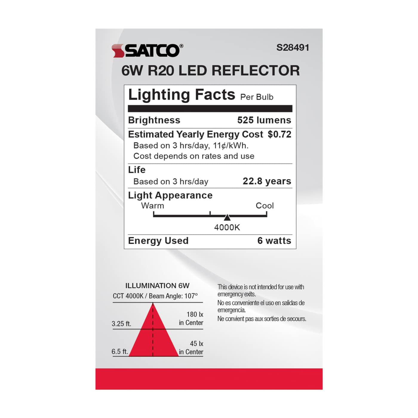 6R20/LED/940/120V - S28491