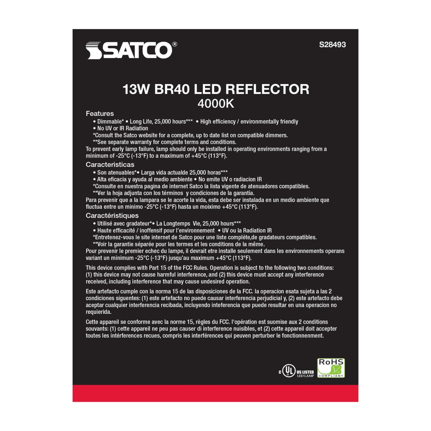 13BR40/LED/940/120V - S28493