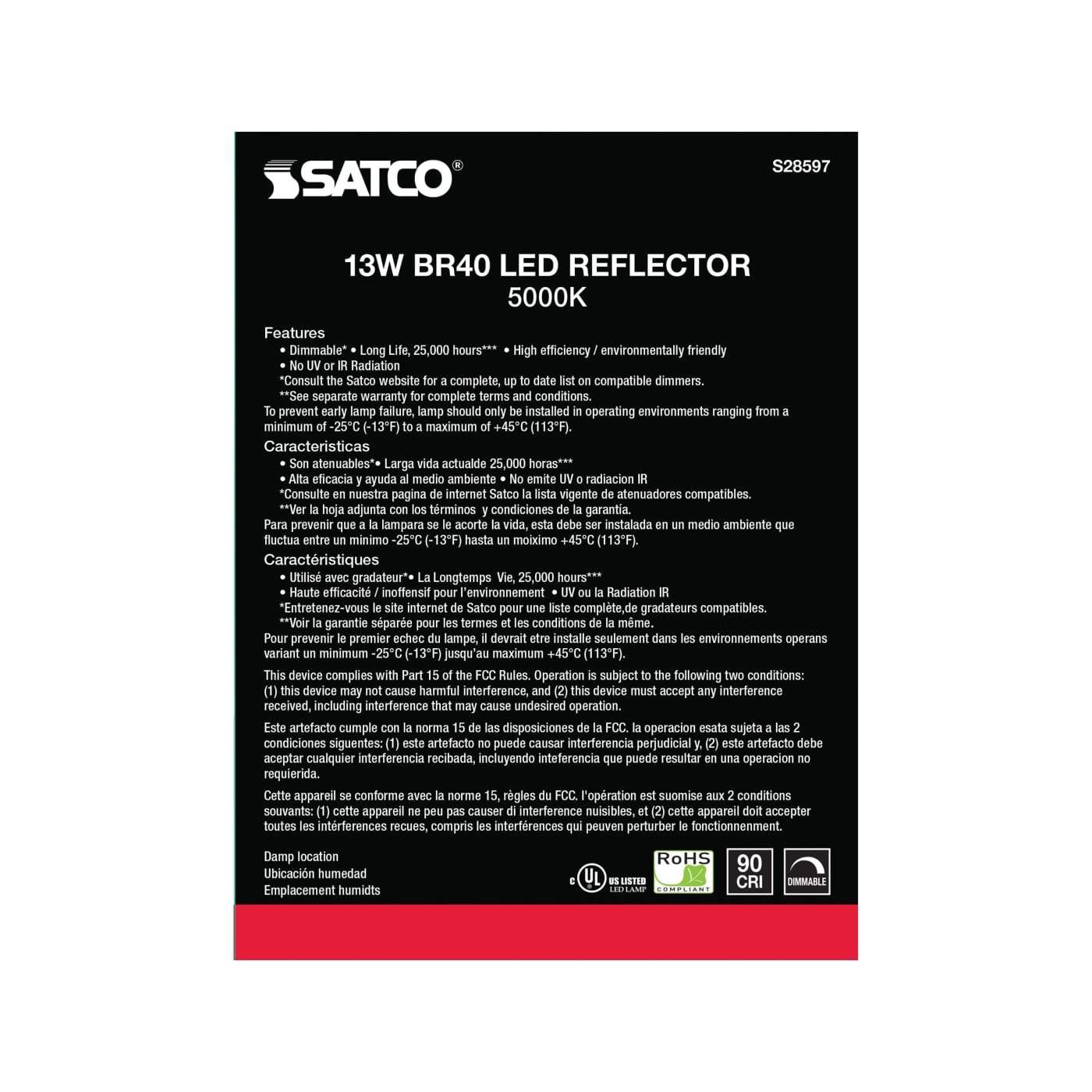 13BR40/LED/950/120V - S28597