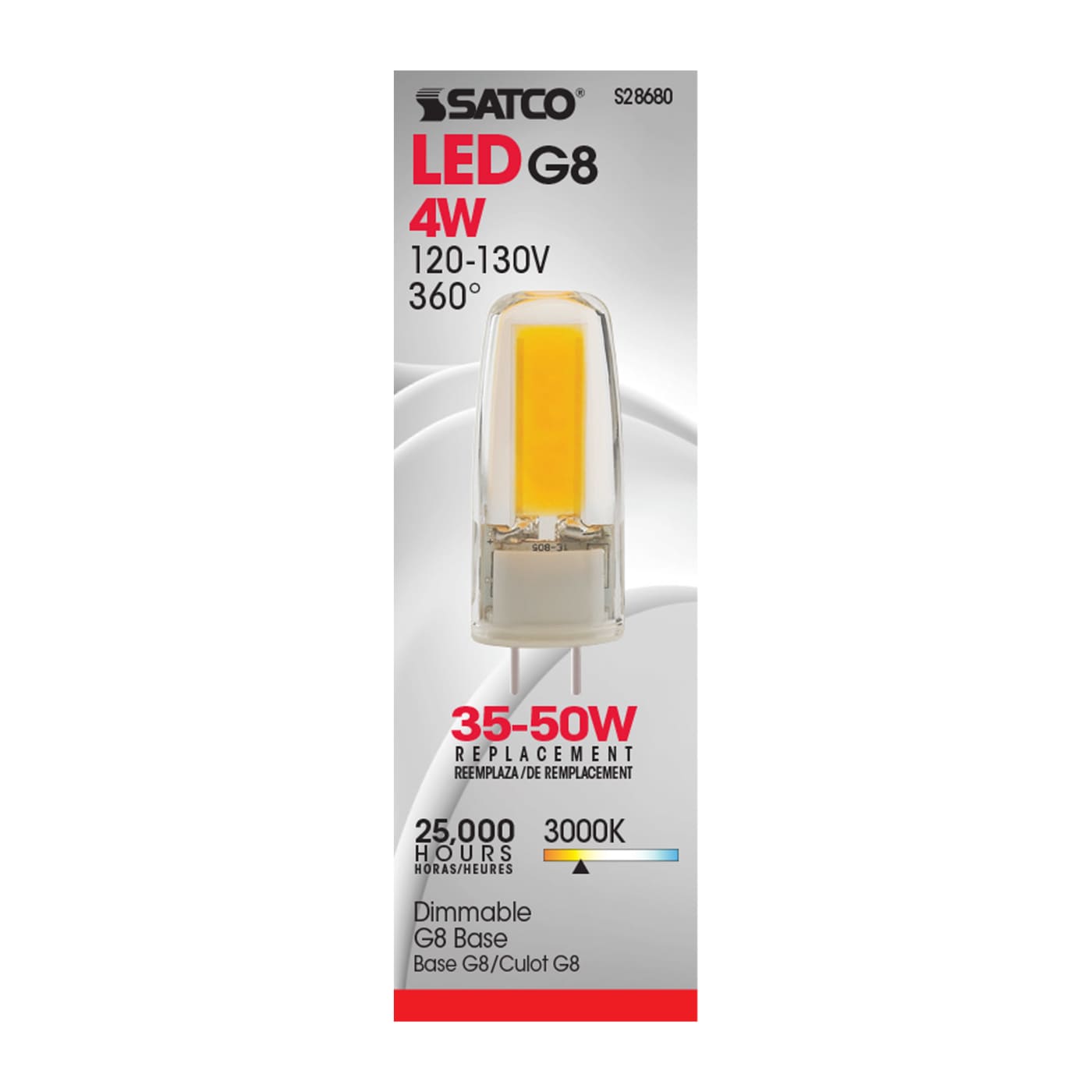 LED/4W/JCG8/CL/3K/1 - S28680