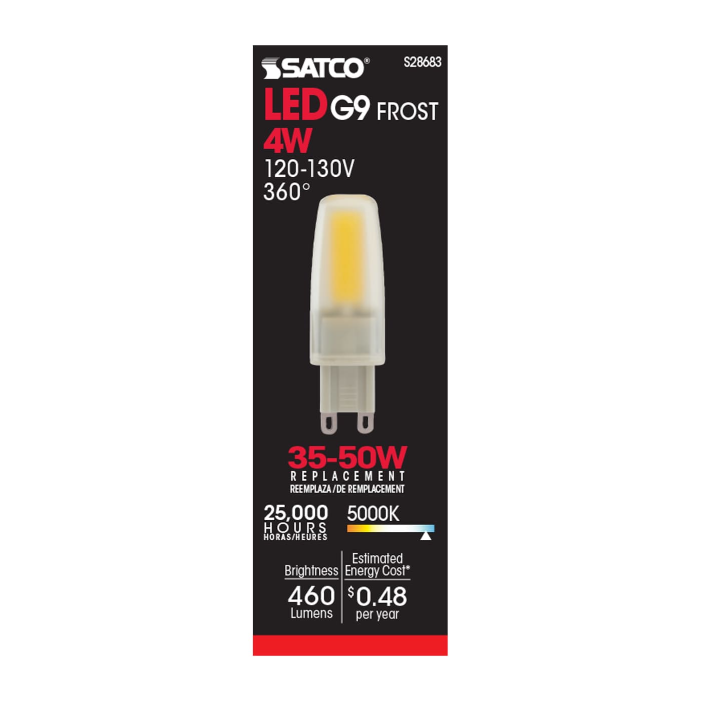 LED/4W/JCD/G9/FR/5K/120-130V - S28683