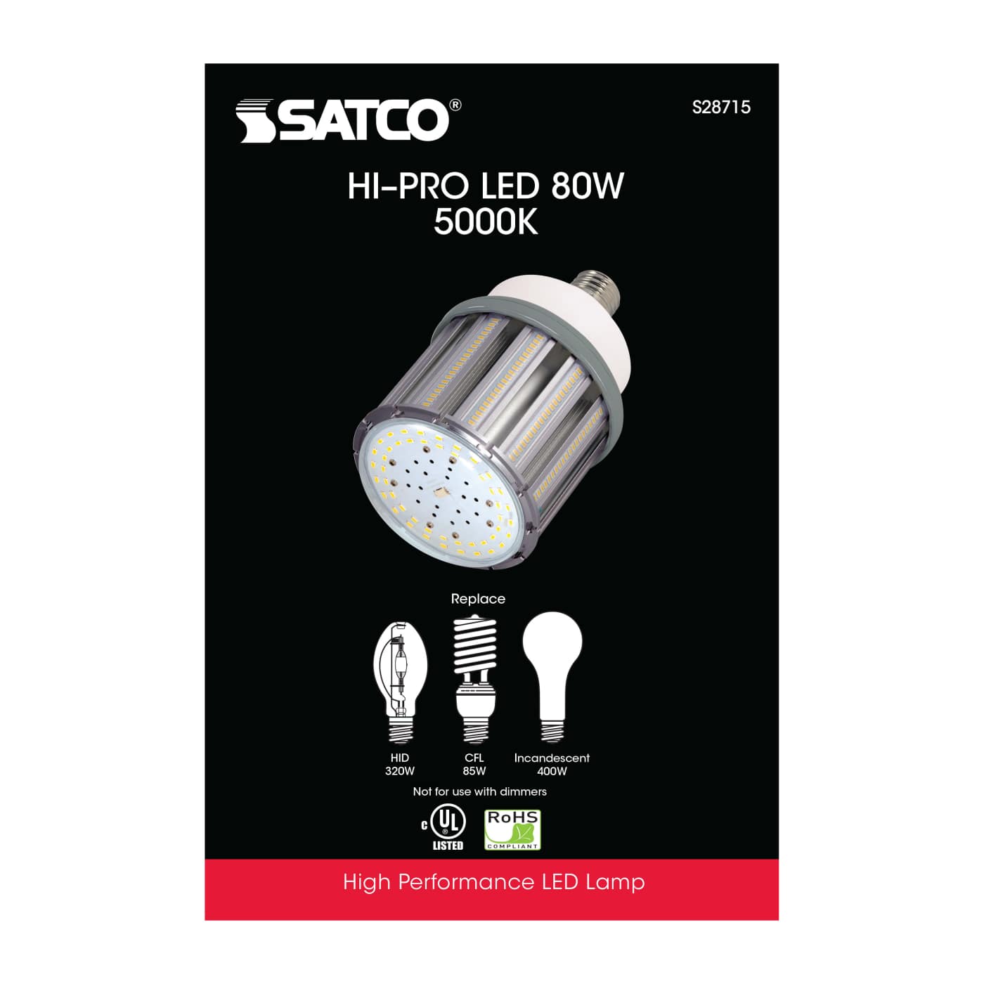 80W/LED/HID/5K/277-347V/EX39 - S28715