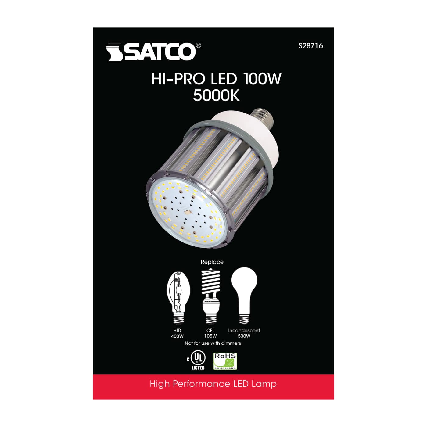 100W/LED/HID/5K/277-347V/EX39 - S28716