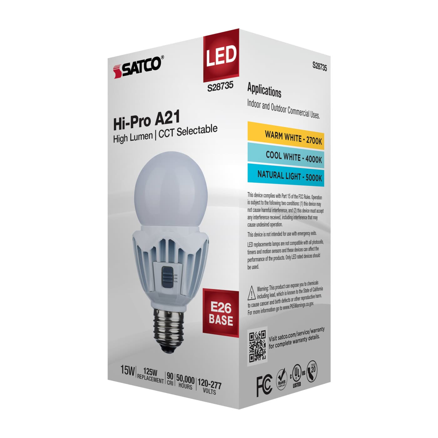 15WA21/LED/3CCT/120-277V - S28735