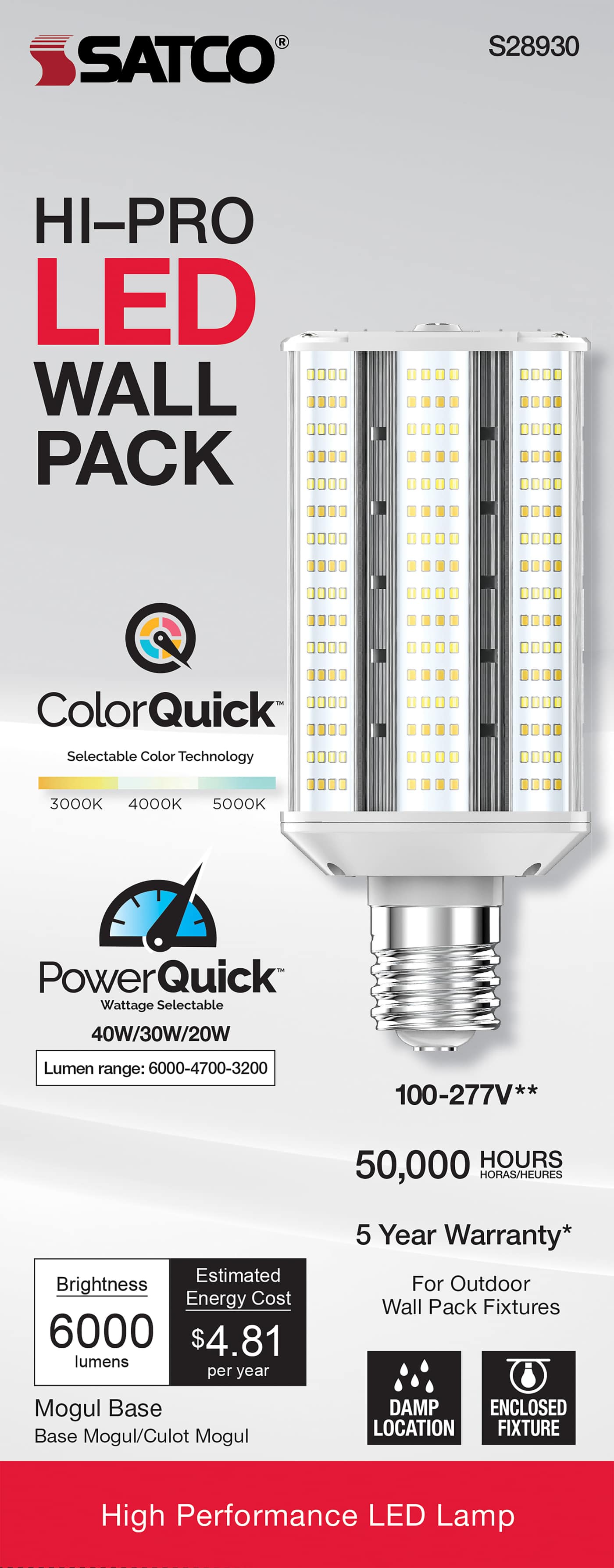 40W/LED/WP/CCT/EX39/100-277V - S28930