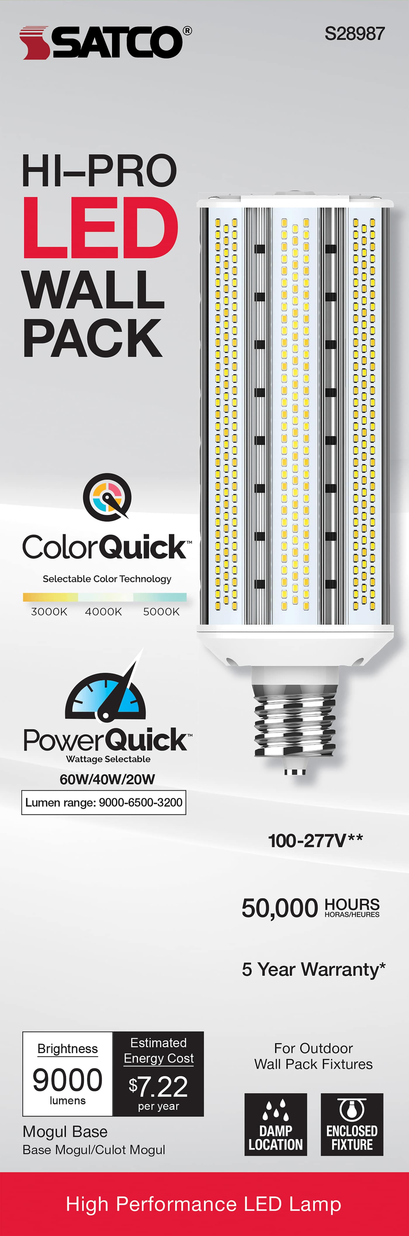 60W/LED/WP/CCT/EX39/100-277V - S28987